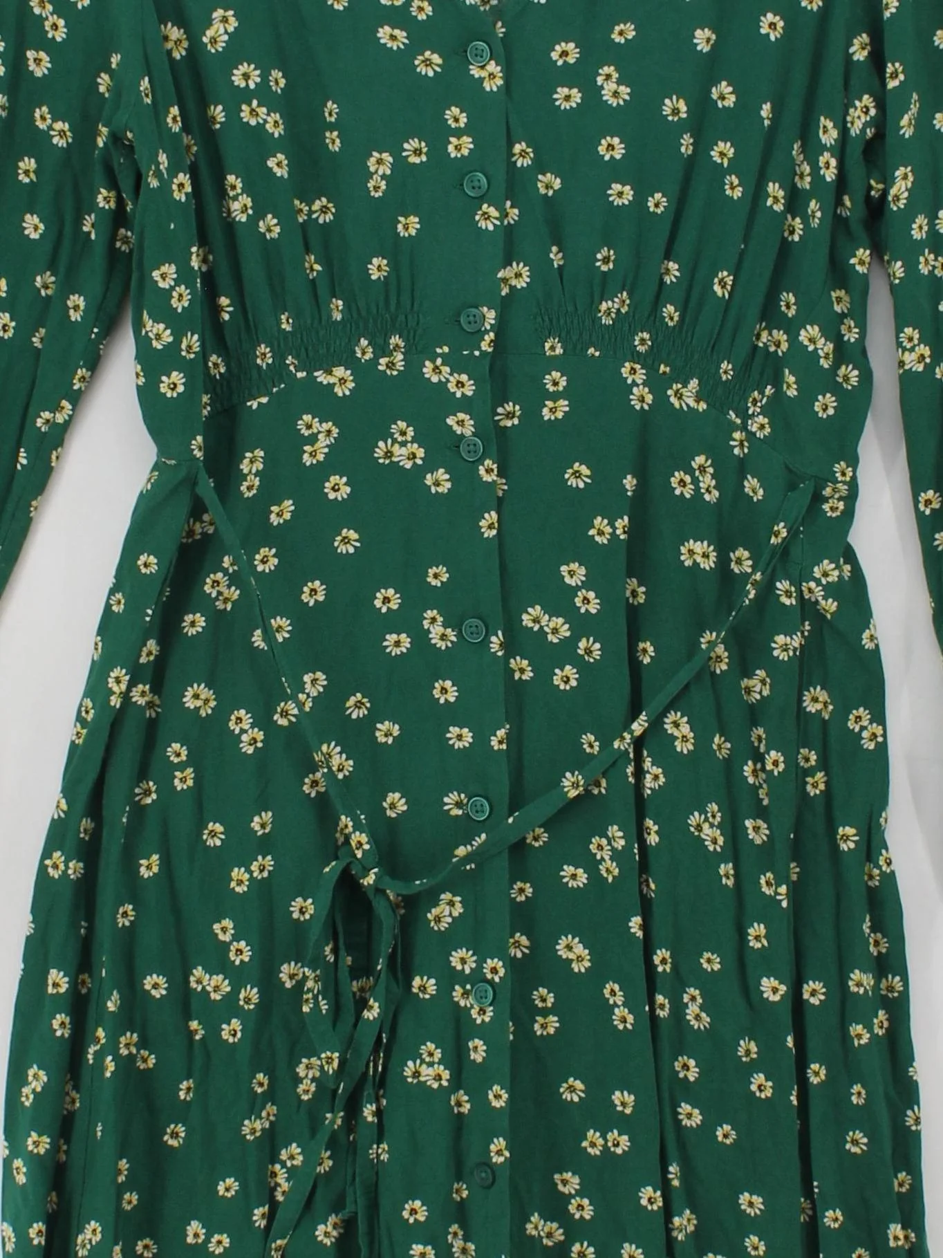 Uniqlo Wrap Midi Dress UK10 in Green - Image 3