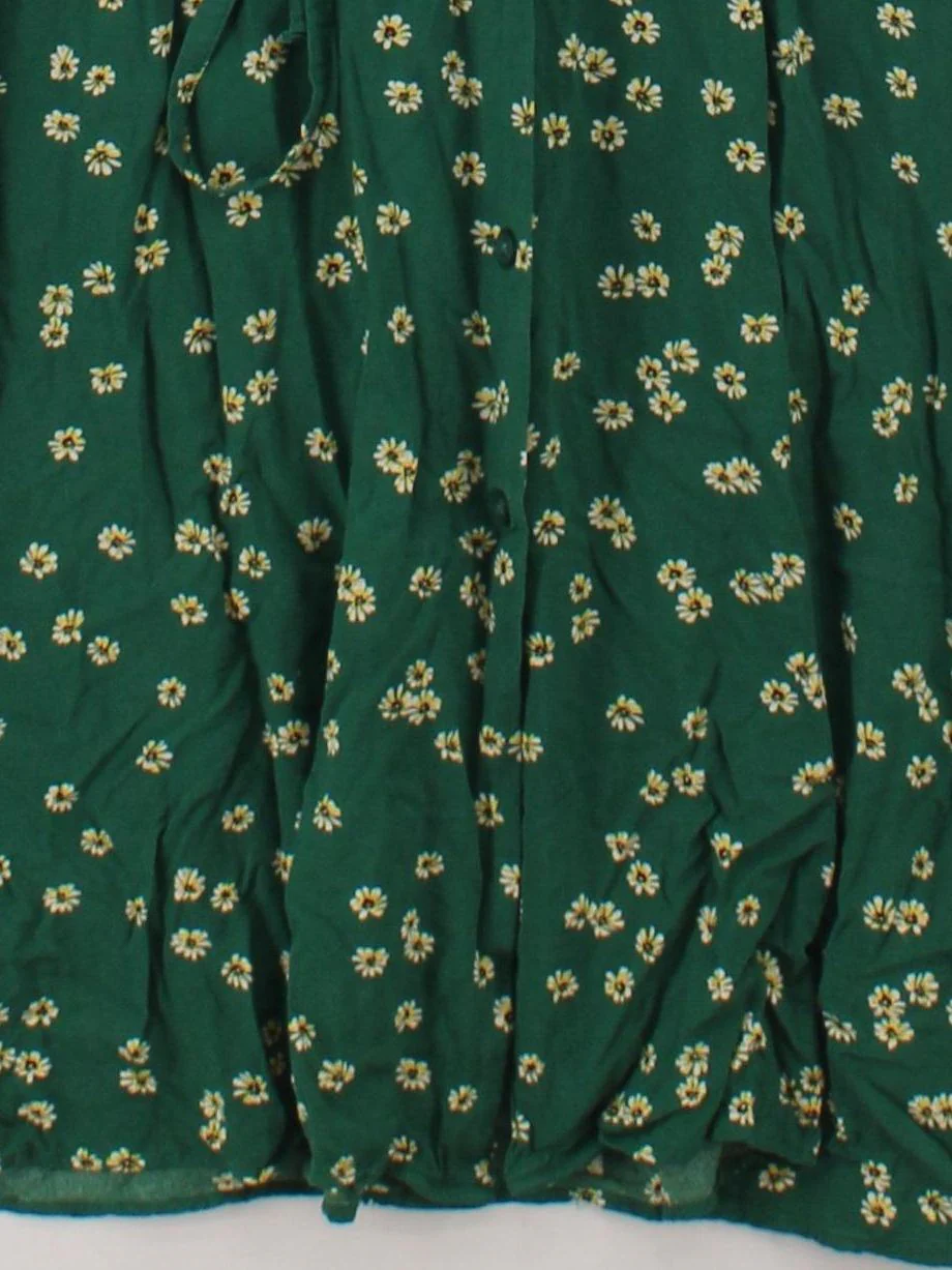 Uniqlo Wrap Midi Dress UK10 in Green - Image 4
