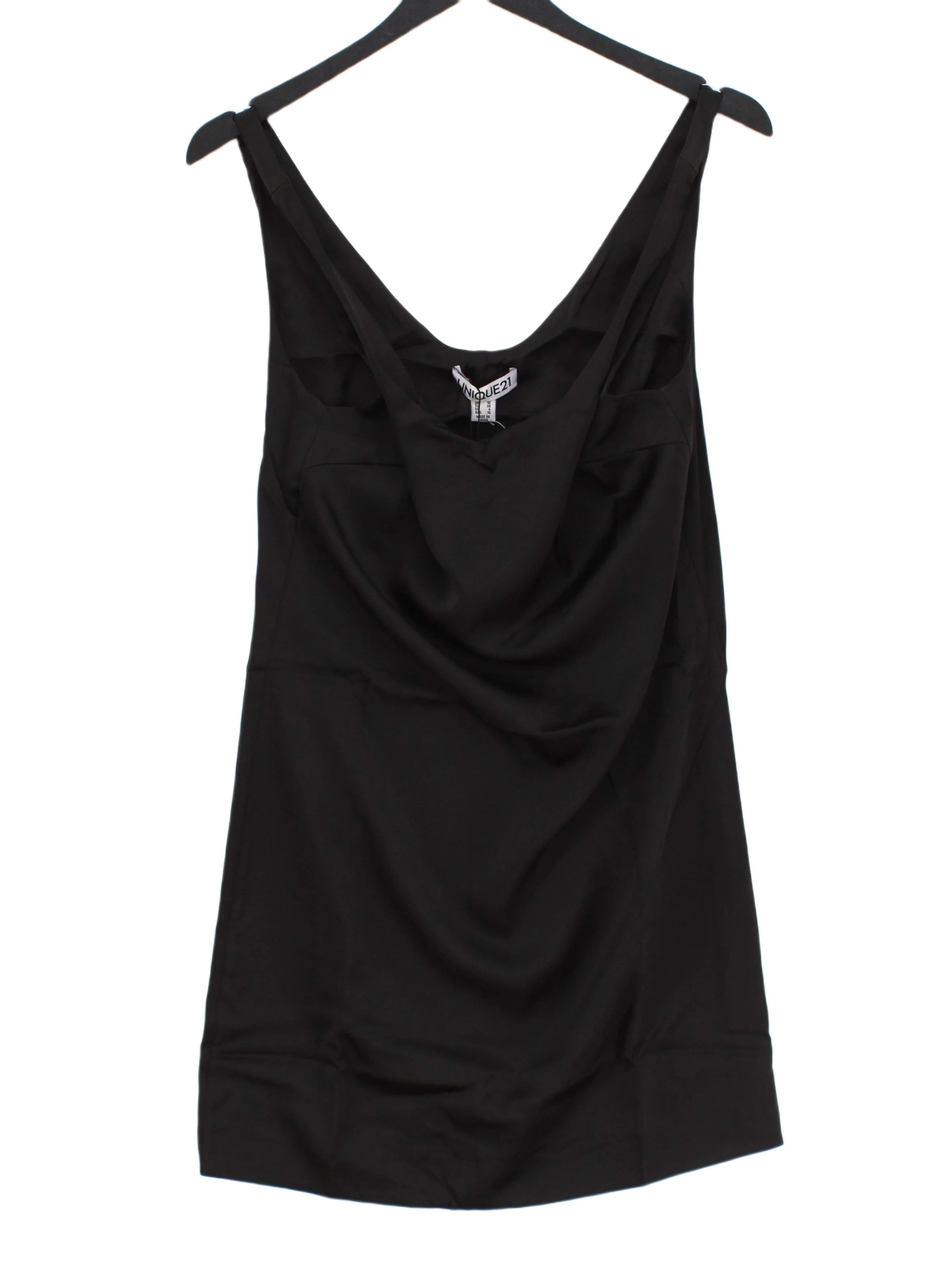 unique 21 Tank Midi Dress UK10 in Black RRP £17