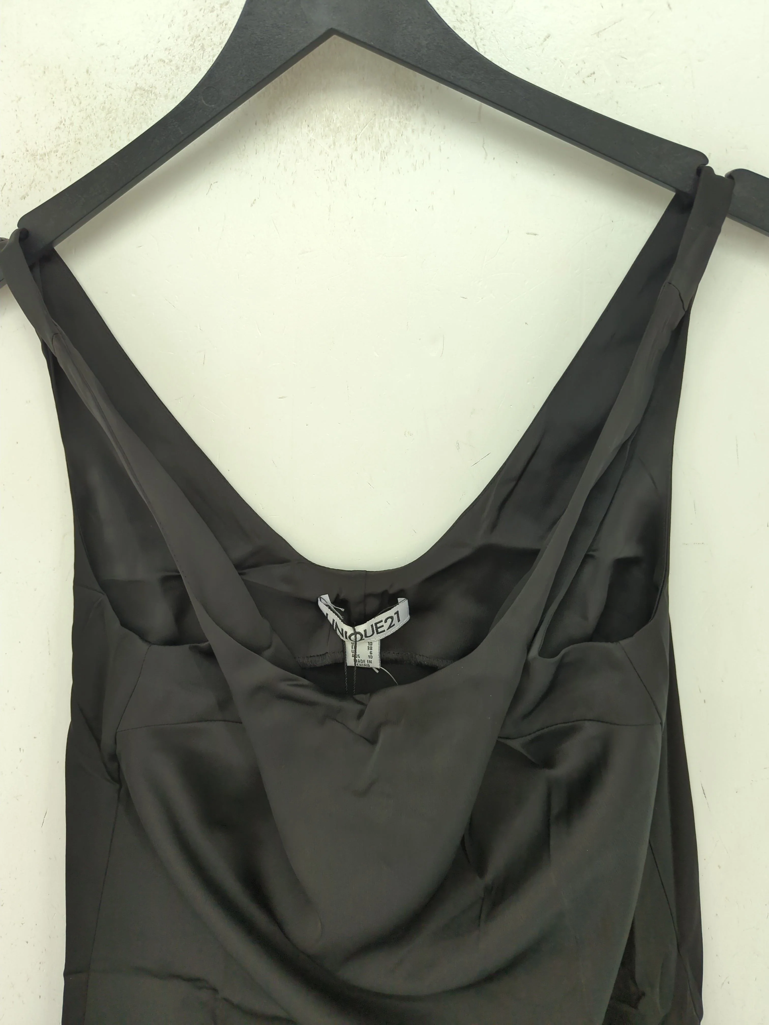 unique 21 Tank Midi Dress UK10 in Black RRP £17 - Image 3