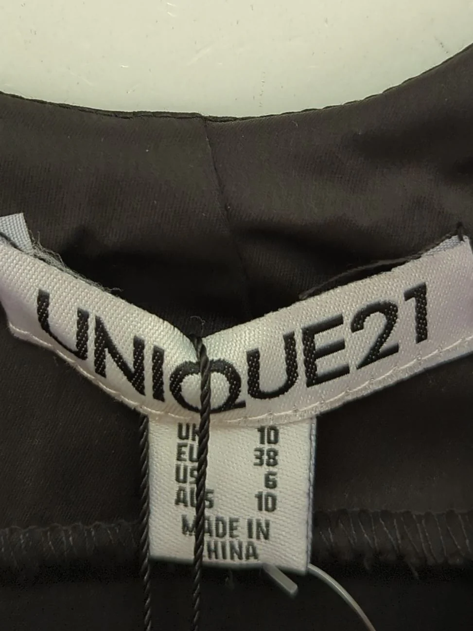 unique 21 Tank Midi Dress UK10 in Black RRP £17 - Image 5