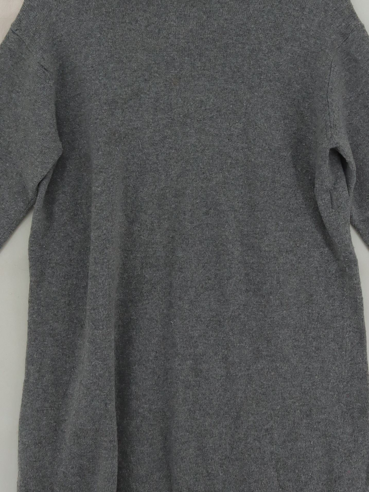 United Colors of Benetton Jumper Mini Dress M in Grey - Image 3