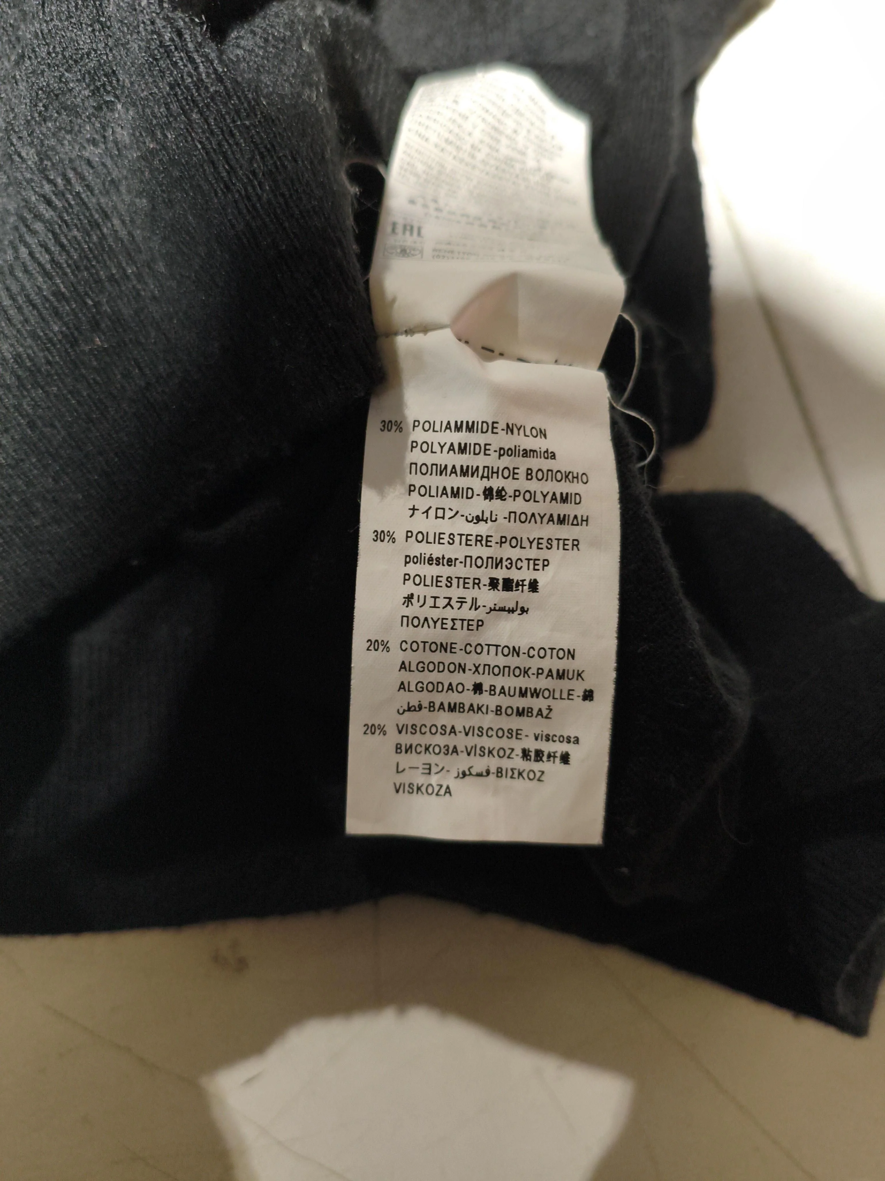 United Colors Of Benetton Men's Jumper L Black Polyamide - Image 6