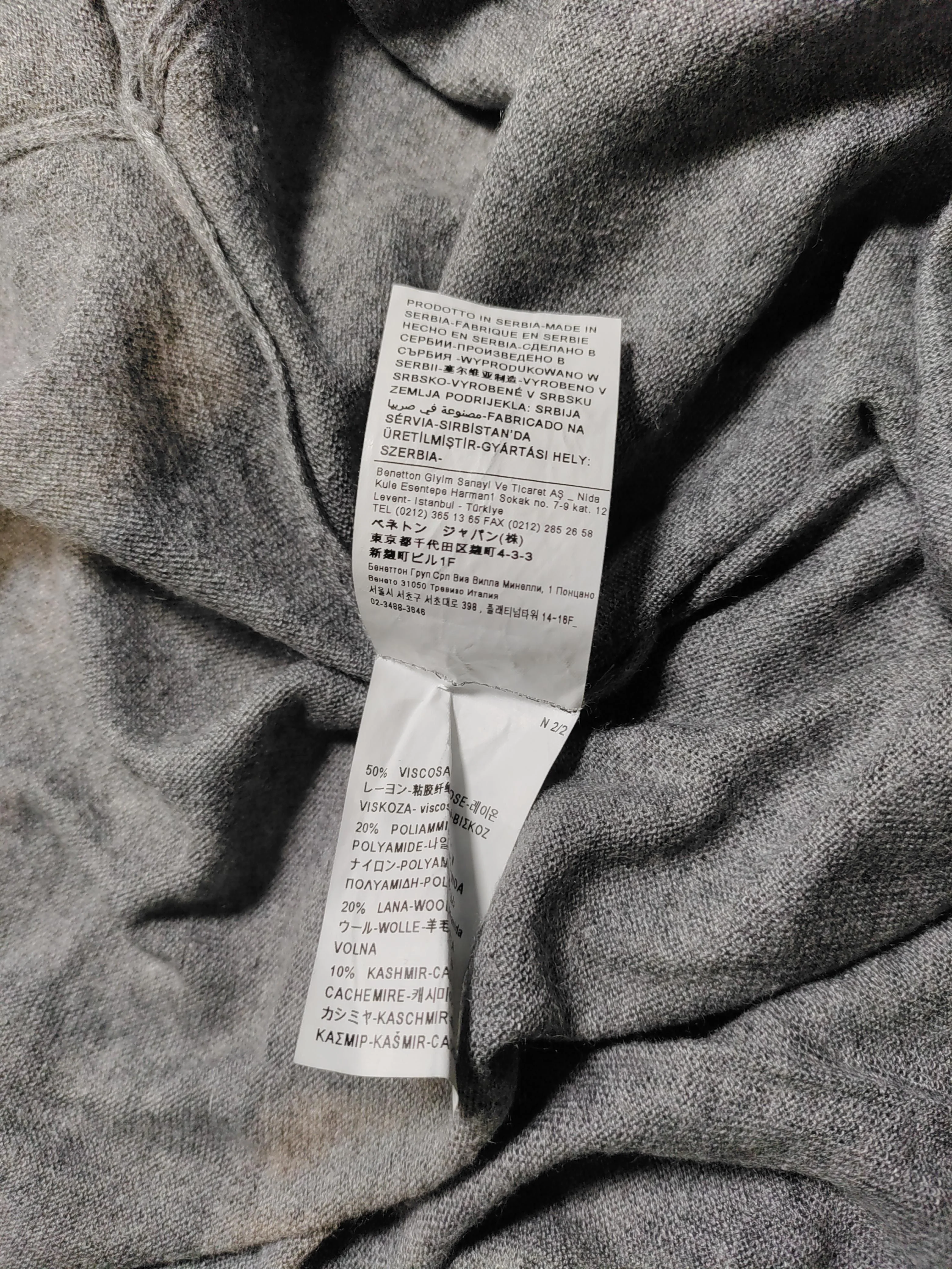 United Colors Of Benetton Women's Cardigan L Grey Viscose - Image 6