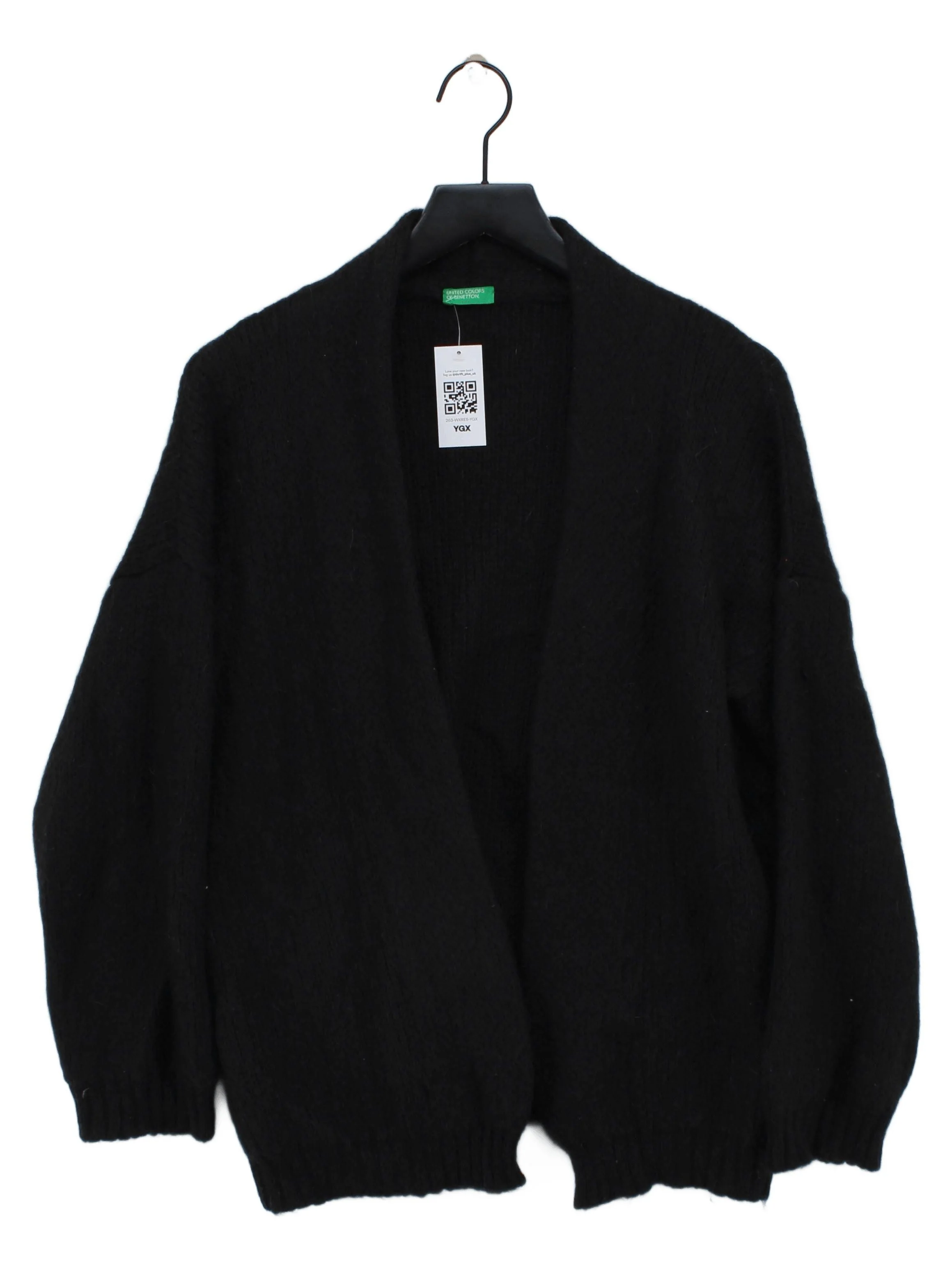 United Colors Of Benetton Women's Cardigan XS Black Acrylic