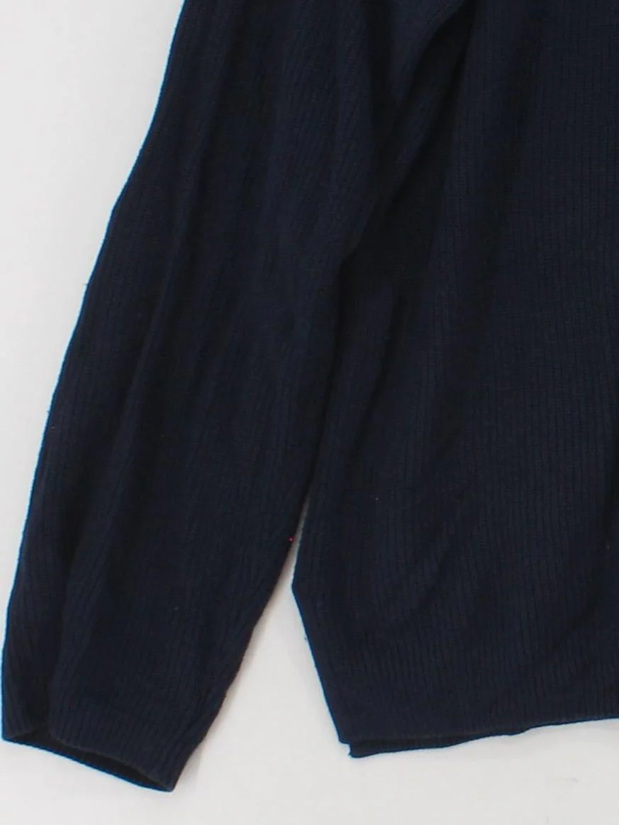 United Colors Of Benetton Women's Jumper XL Blue 100% Other Roll Neck Pullover - Image 4