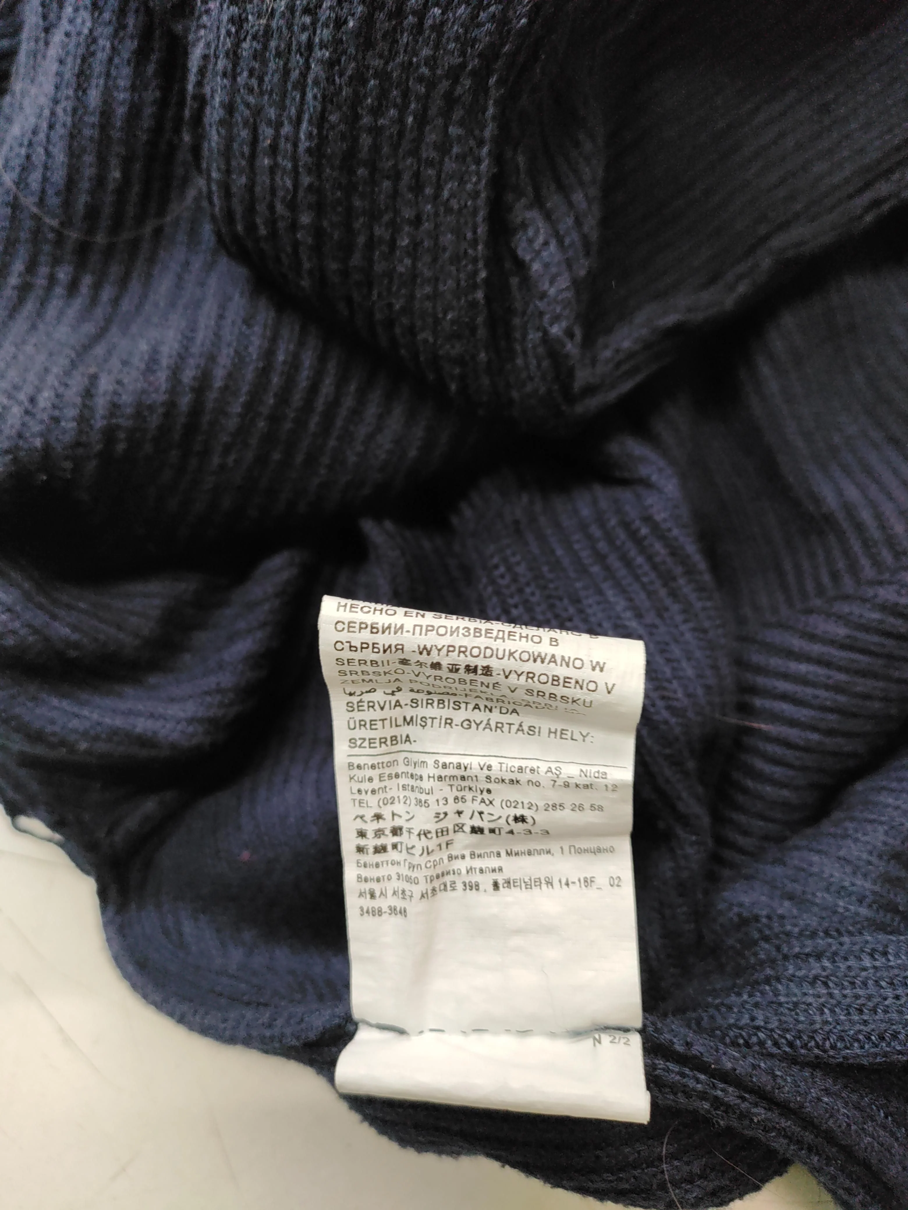 United Colors Of Benetton Women's Jumper XL Blue 100% Other Roll Neck Pullover - Image 7