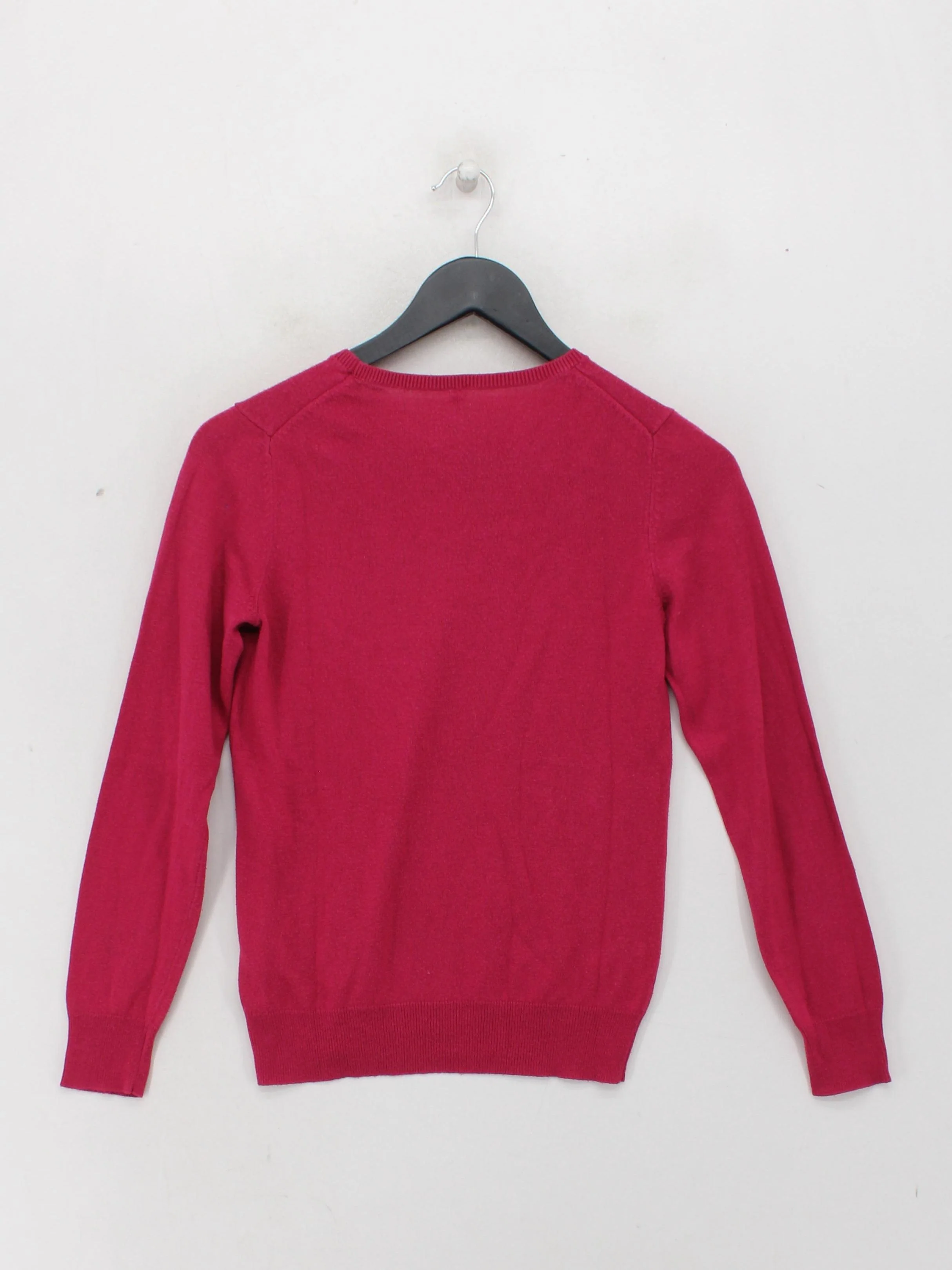 United Colors Of Benetton Women's Jumper XS Pink 100% Other Round Neck Pullover - Image 2