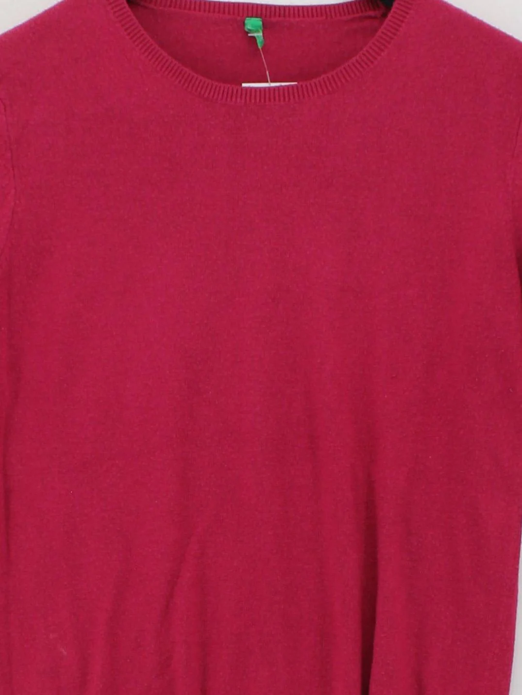 United Colors Of Benetton Women's Jumper XS Pink 100% Other Round Neck Pullover - Image 3