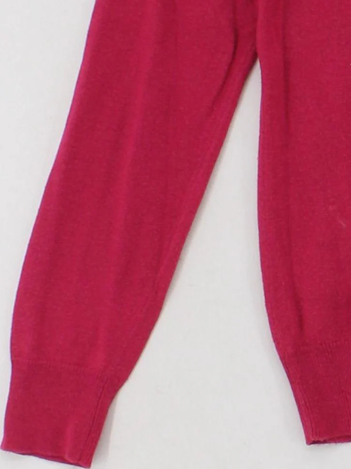 United Colors Of Benetton Women's Jumper XS Pink 100% Other Round Neck Pullover - Image 4