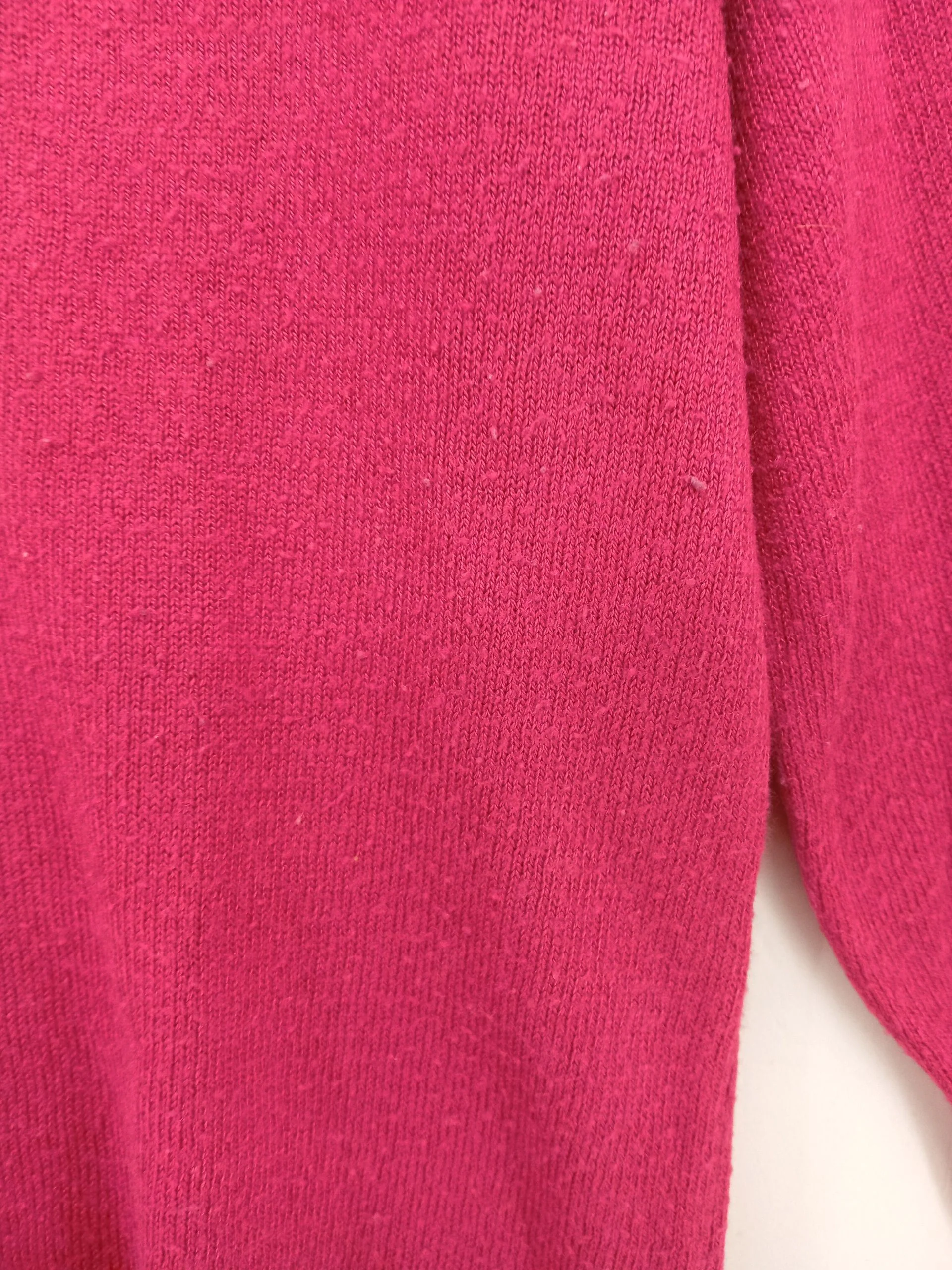 United Colors Of Benetton Women's Jumper XS Pink 100% Other Round Neck Pullover - Image 6