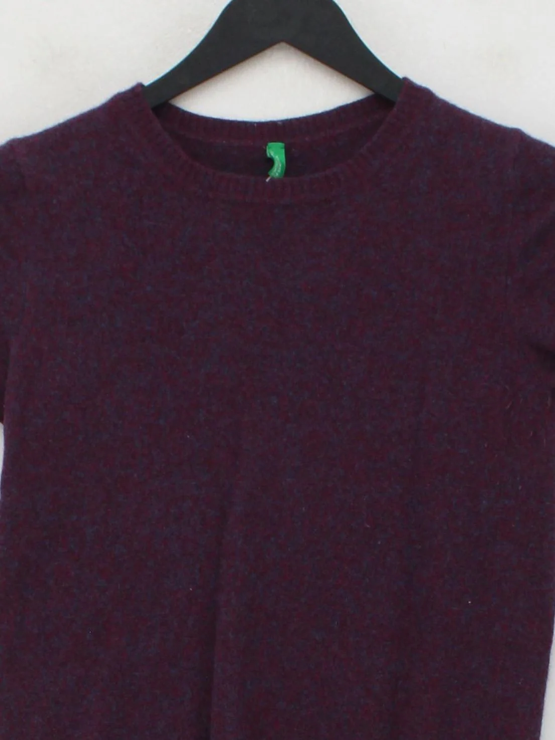 United Colors Of Benetton Women's Jumper XXS Purple 100% Other Pullover - Image 3