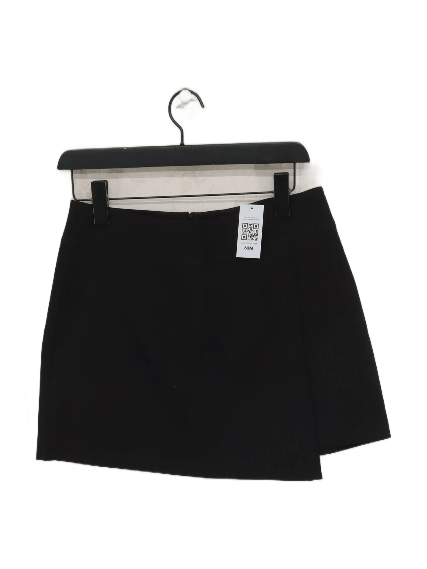 United Colors Of Benetton Women's Mini Skirt M Black 100% Polyester Short Mini