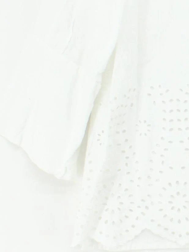 United Colors Of Benetton Women's Shirt S White 100% Cotton Basic - Image 4