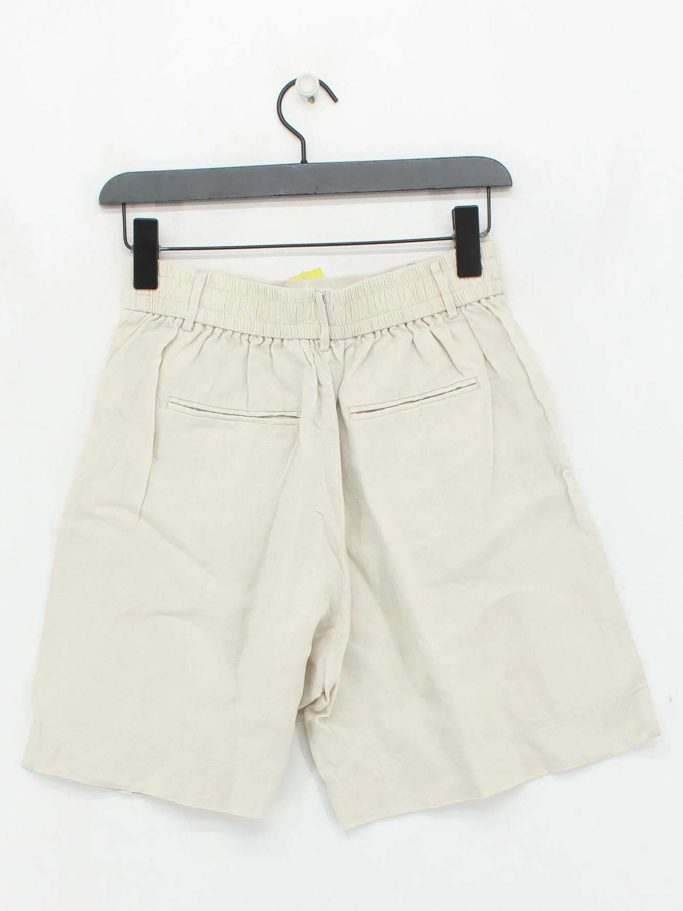 United Colors Of Benetton Women's Shorts XS Cream 100% Linen Sweat - Image 2