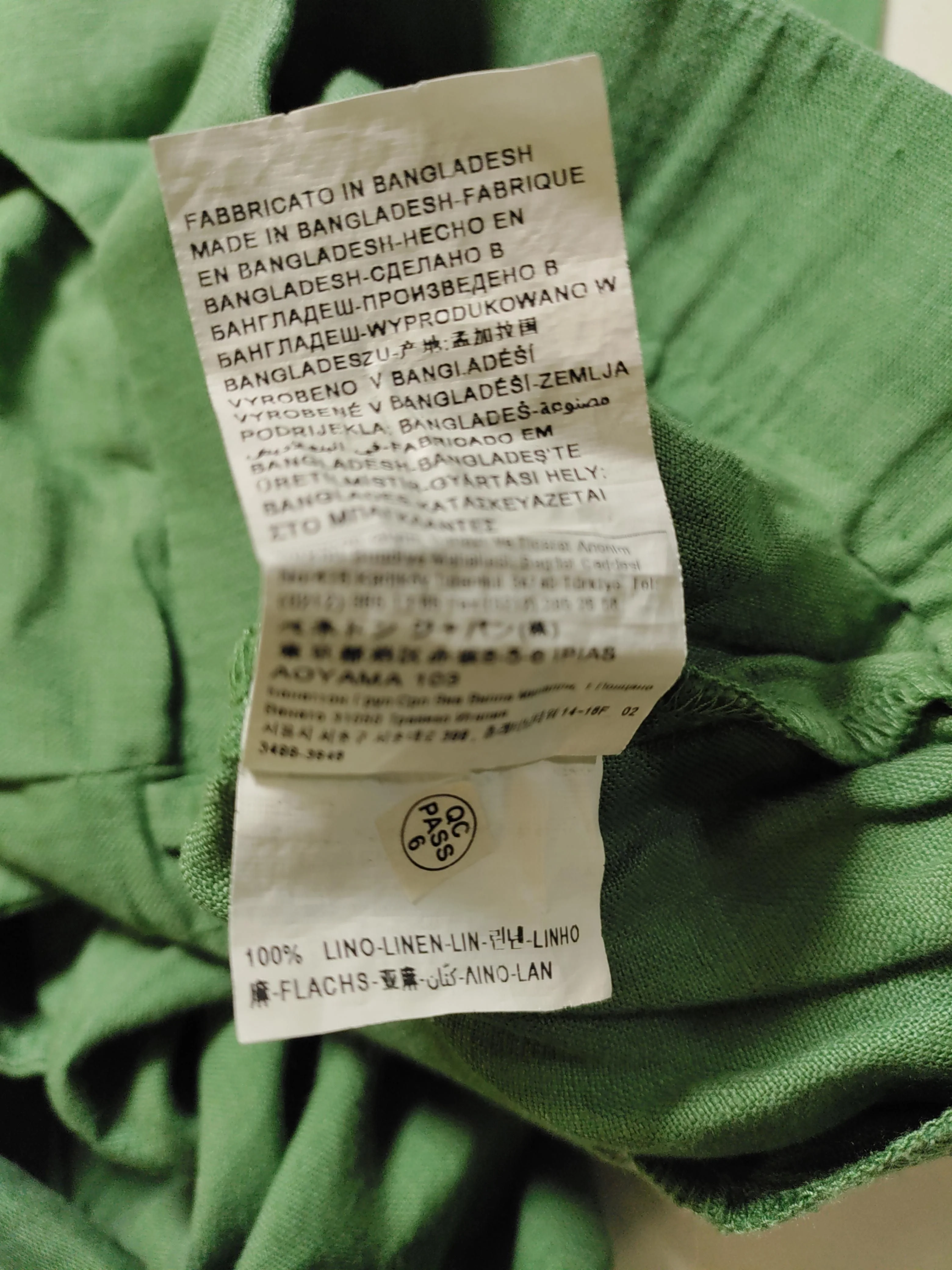 United Colors Of Benetton Women's Shorts XS Green 100% Linen Mom - Image 6