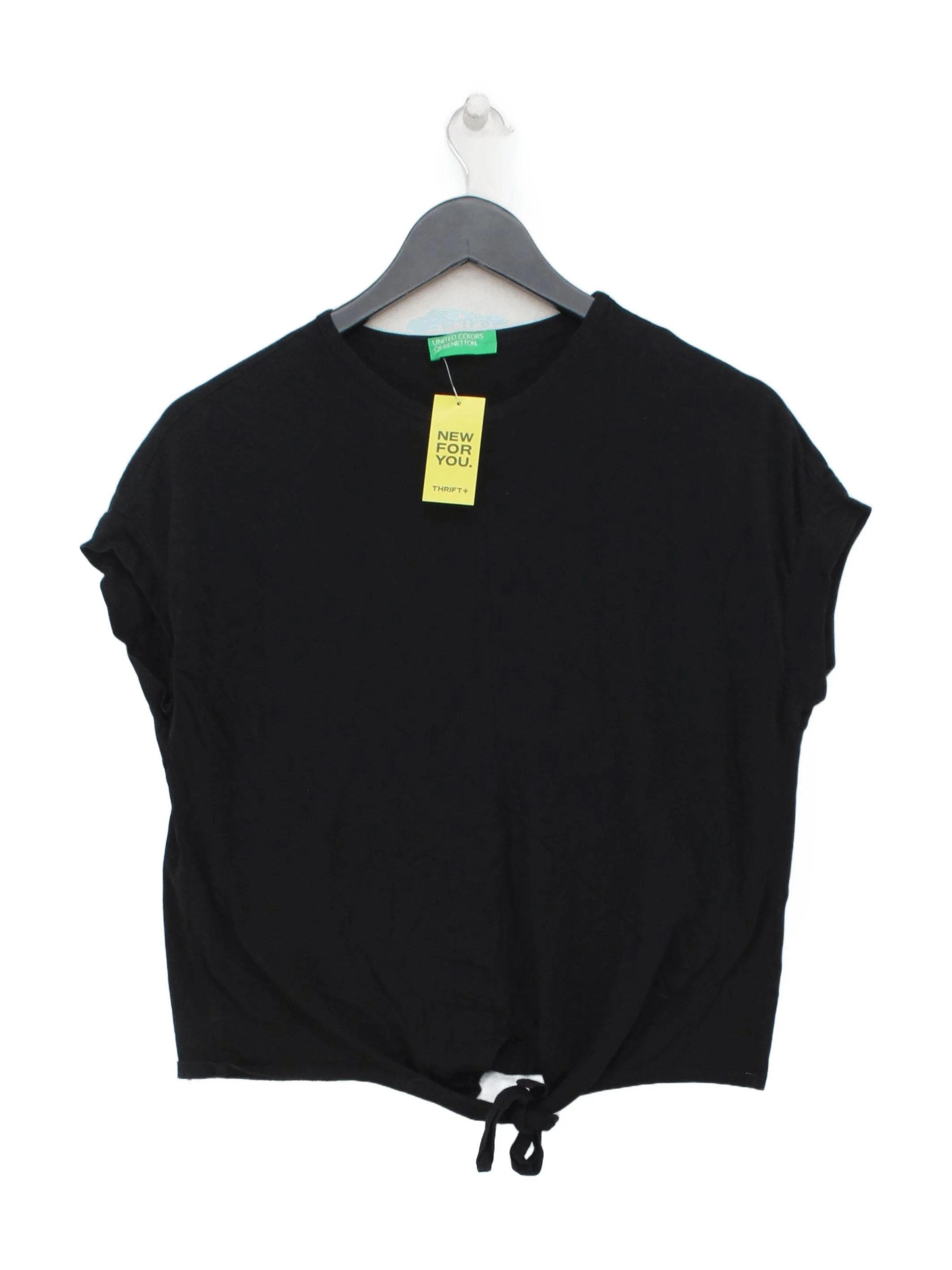 United Colors Of Benetton Women's T-Shirt M Black 100% Cotton Basic