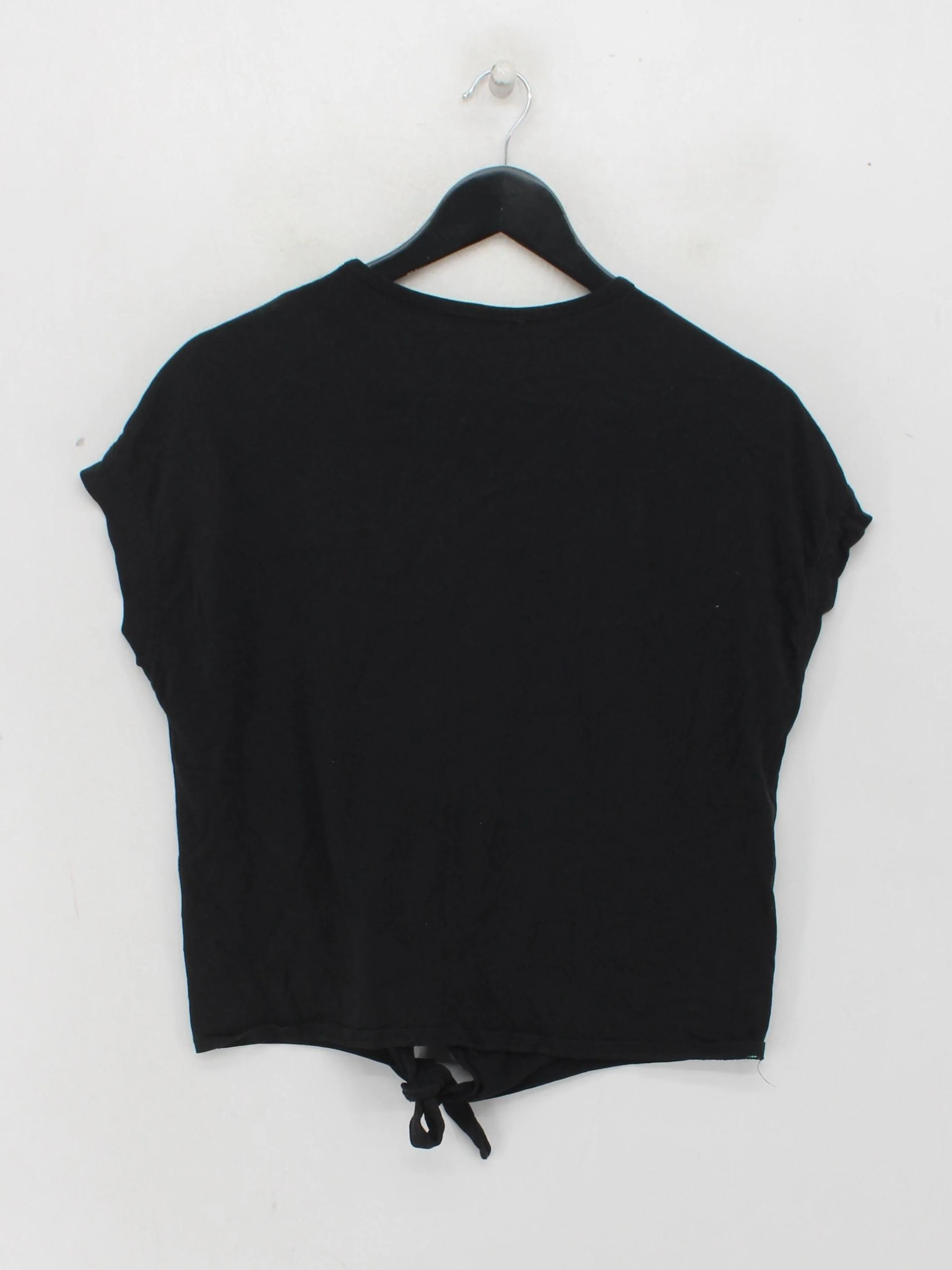 United Colors Of Benetton Women's T-Shirt M Black 100% Cotton Basic - Image 2