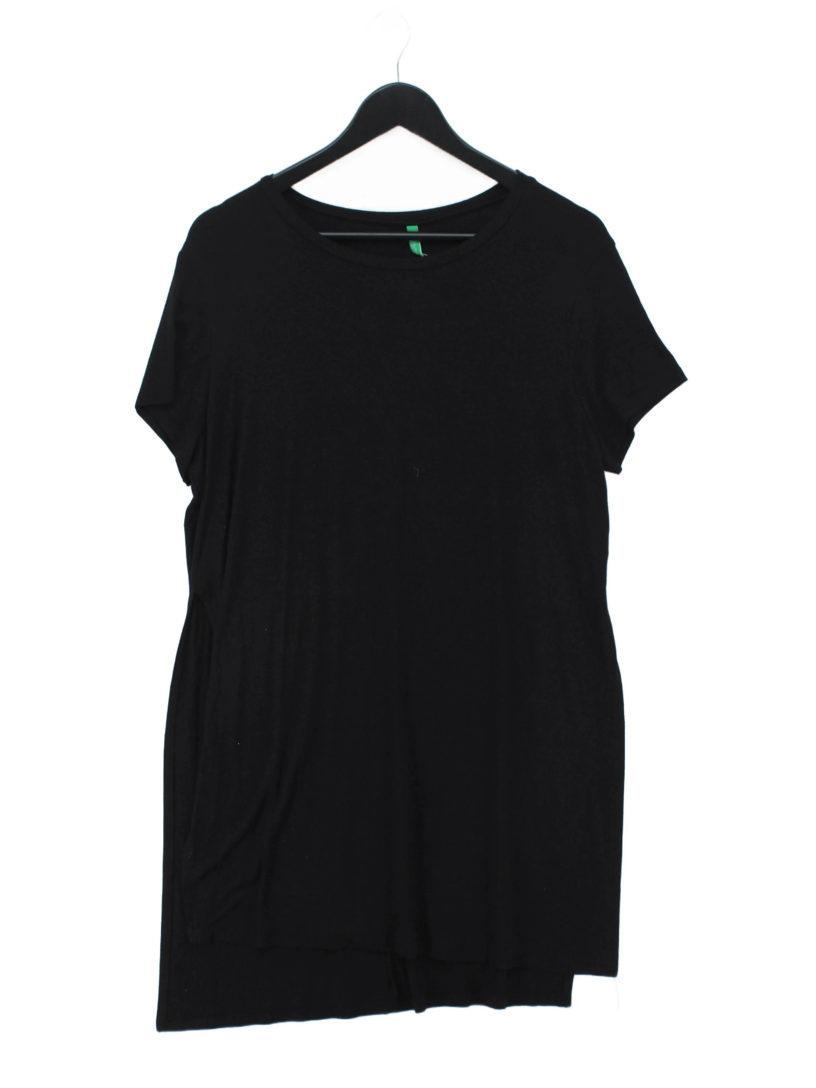 United Colors Of Benetton Women's T-Shirt S Black Viscose with Elastane Basic
