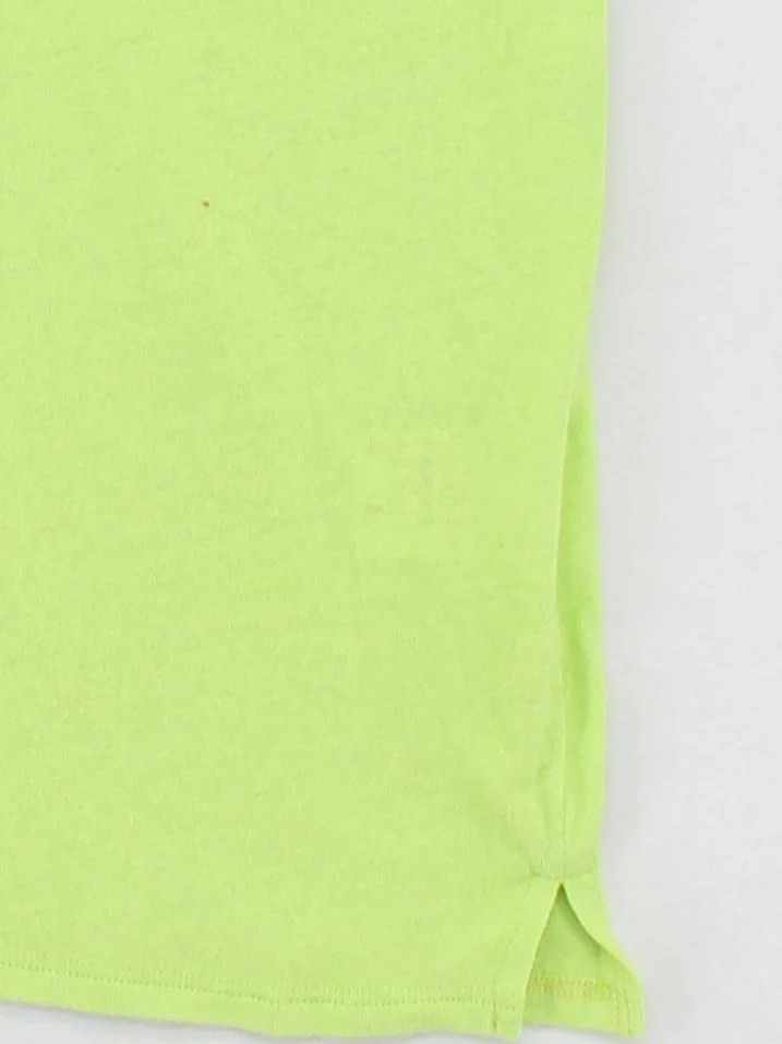 United Colors Of Benetton Women's T-Shirt S Green Cotton with Linen Basic - Image 4