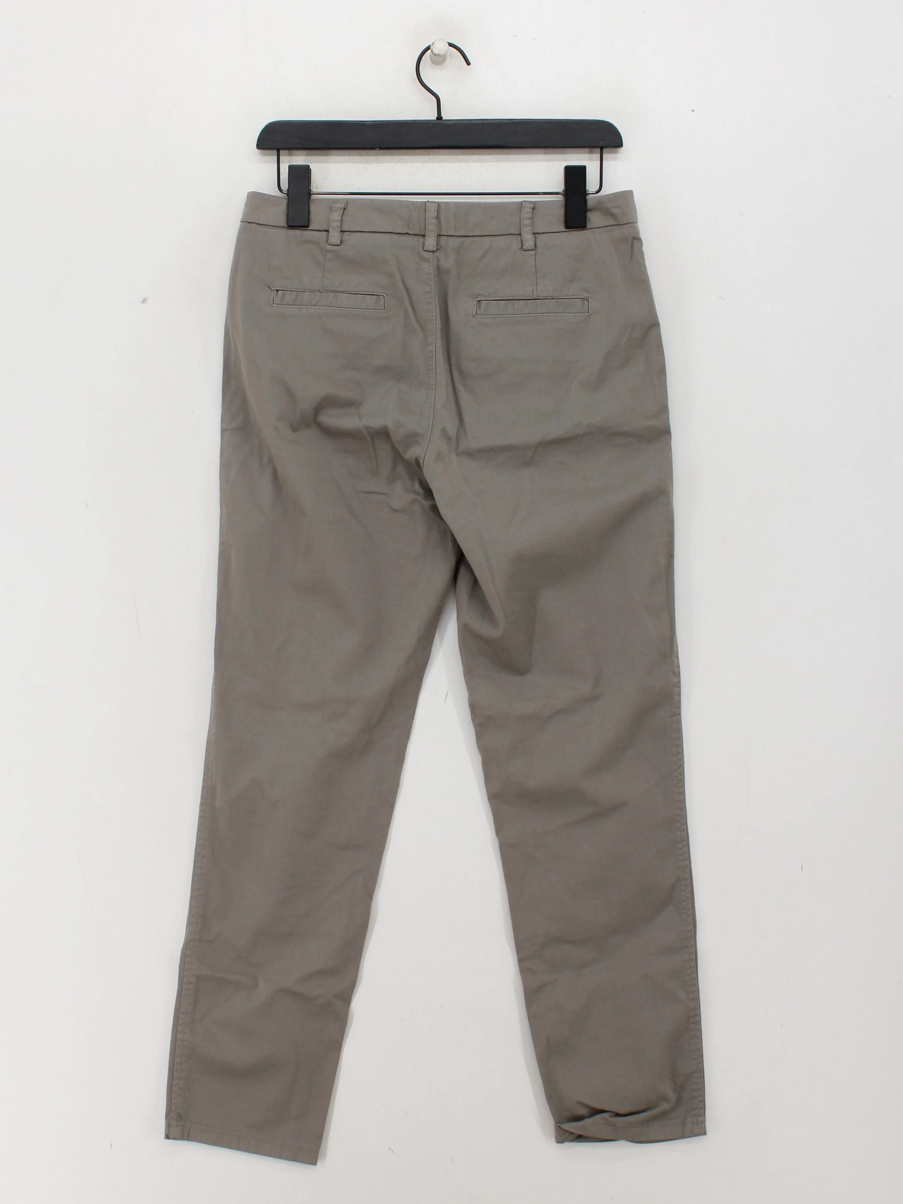 United Colors Of Benetton Women's Trousers UK 10 Tan Cotton with Elastane Chino - Image 2