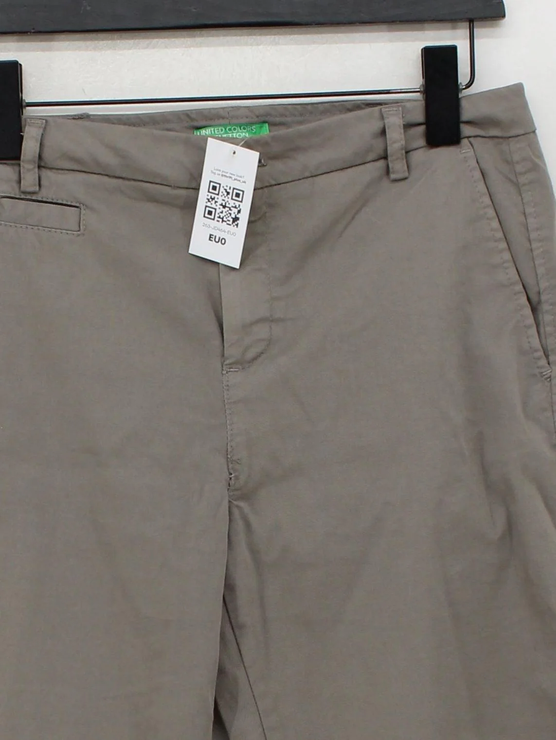 United Colors Of Benetton Women's Trousers UK 10 Tan Cotton with Elastane Chino - Image 3