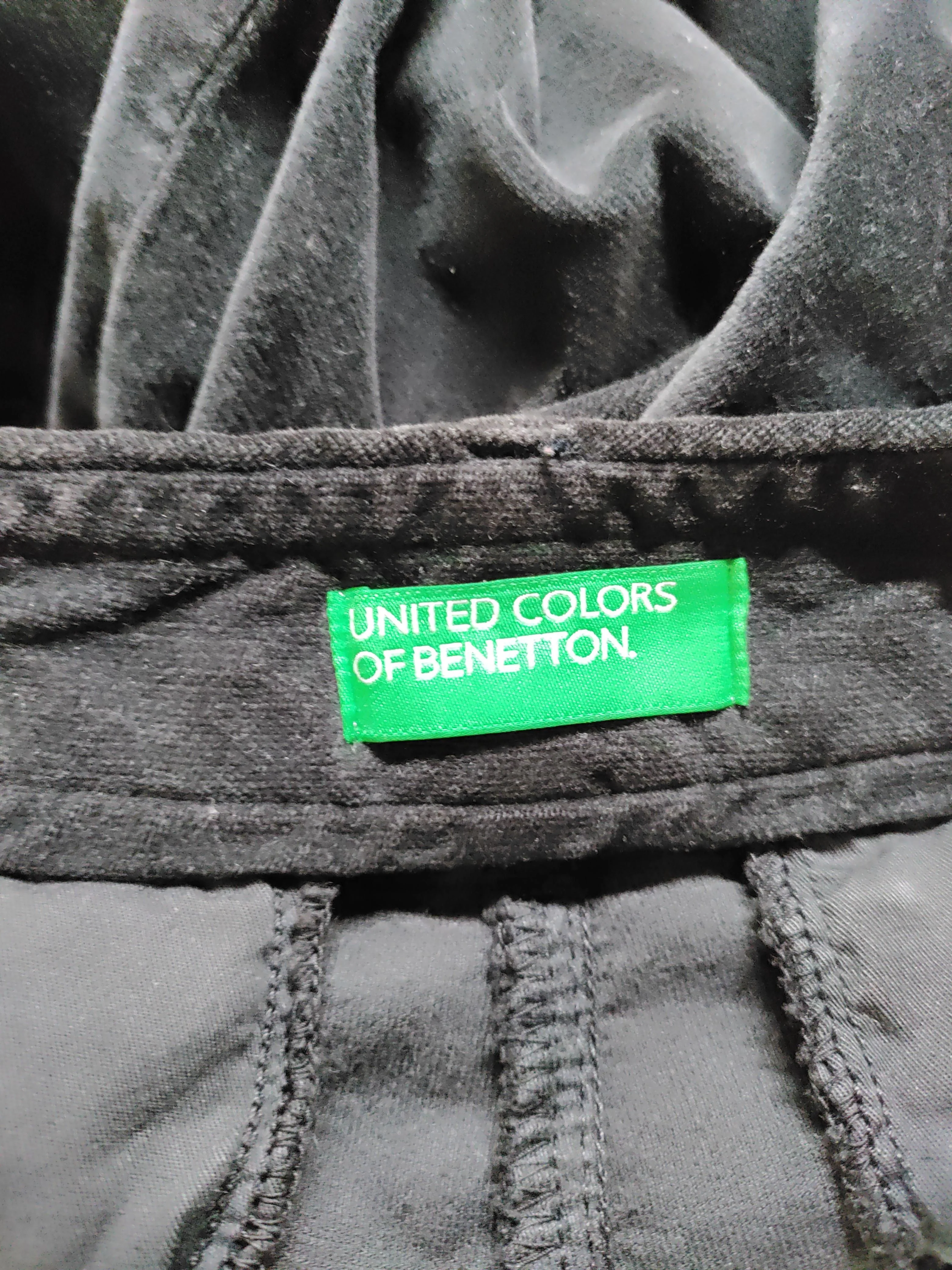 United Colors Of Benetton Women's Trousers UK 12 Black Cotton - Image 6