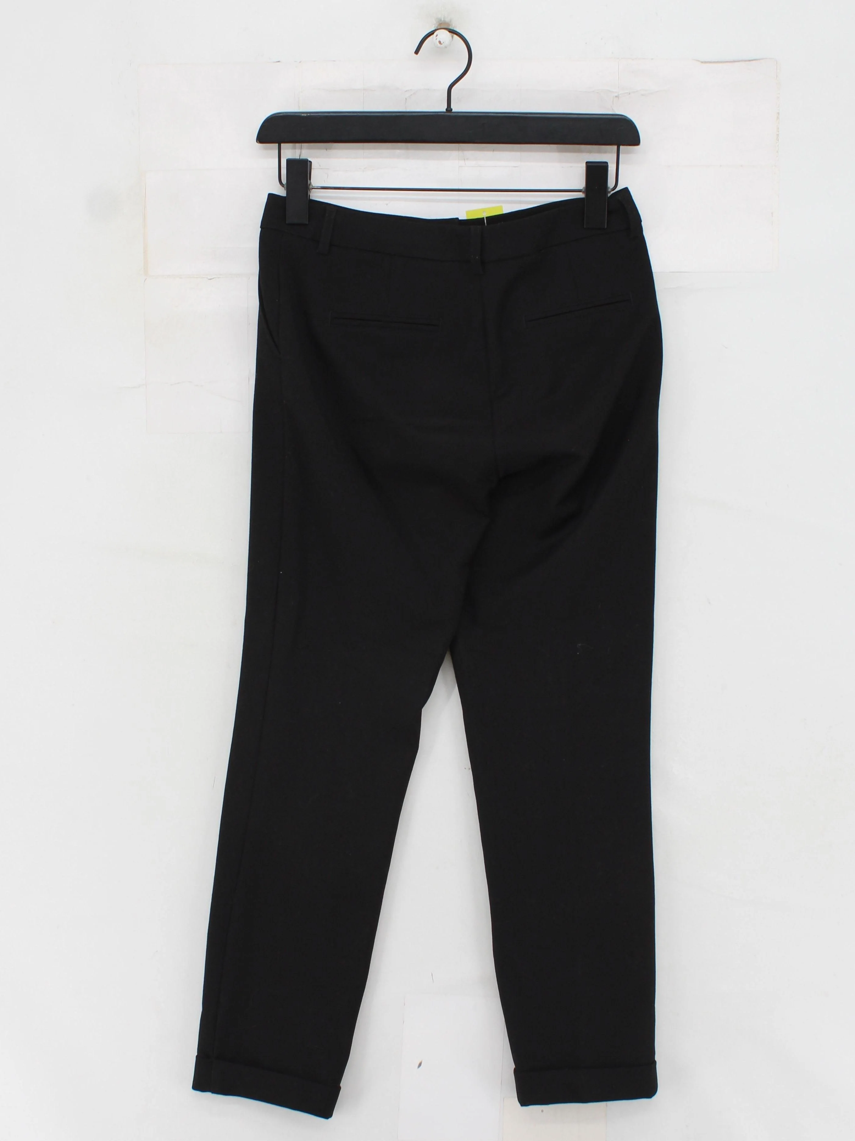 United Colors Of Benetton Women's Trousers UK 6 Black Polyester - Image 2
