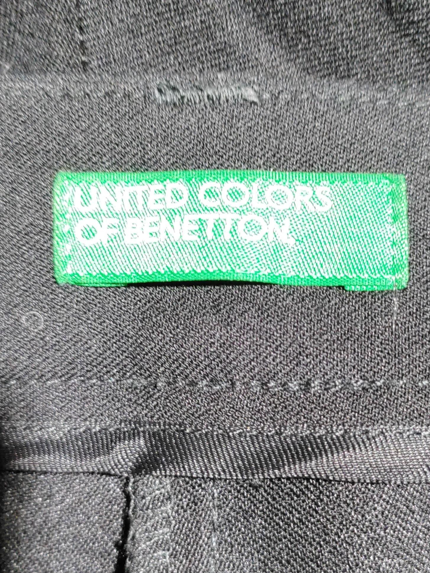 United Colors Of Benetton Women's Trousers UK 6 Black Polyester - Image 5