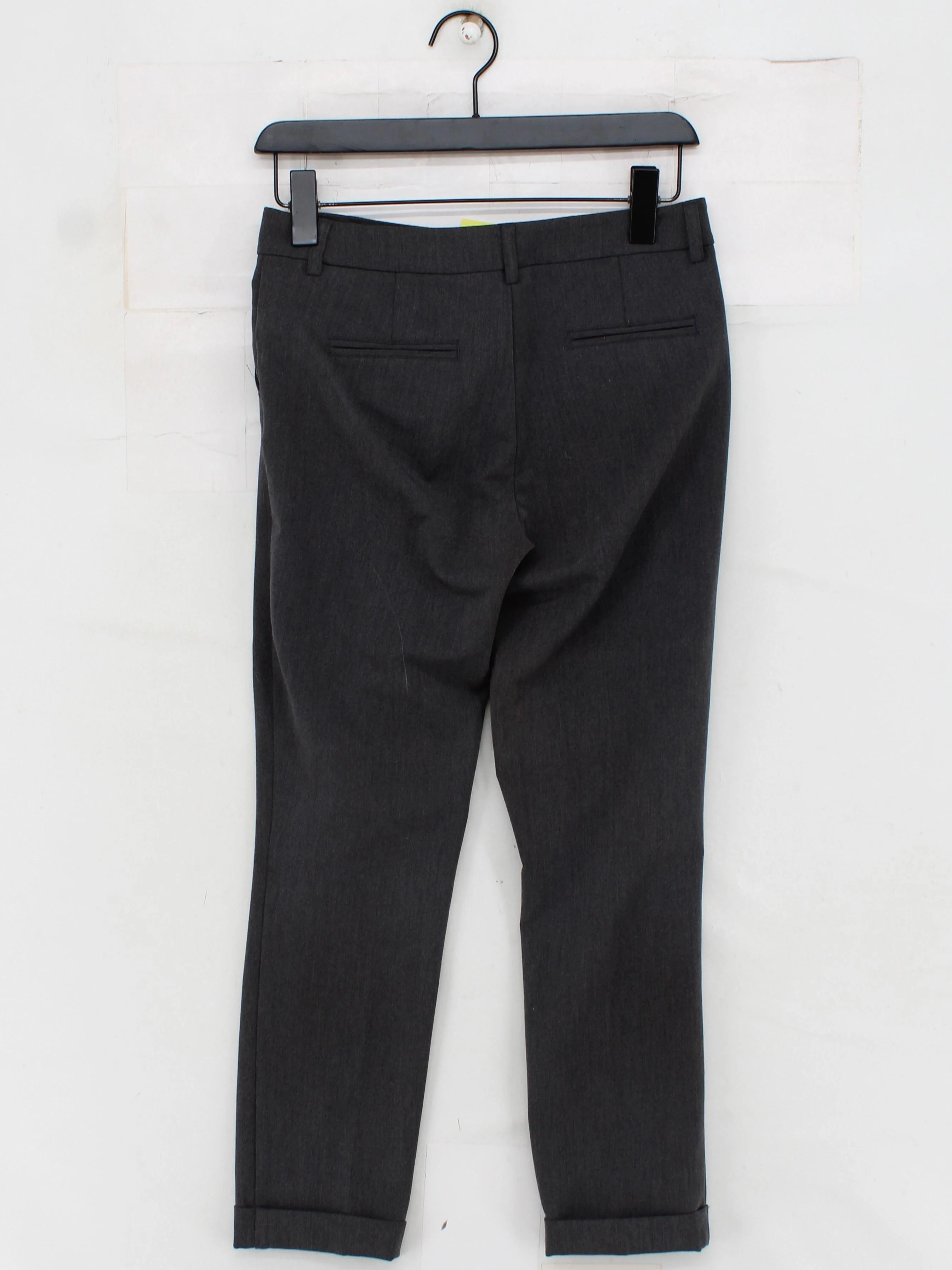 United Colors Of Benetton Women's Trousers UK 6 Grey Polyester - Image 2