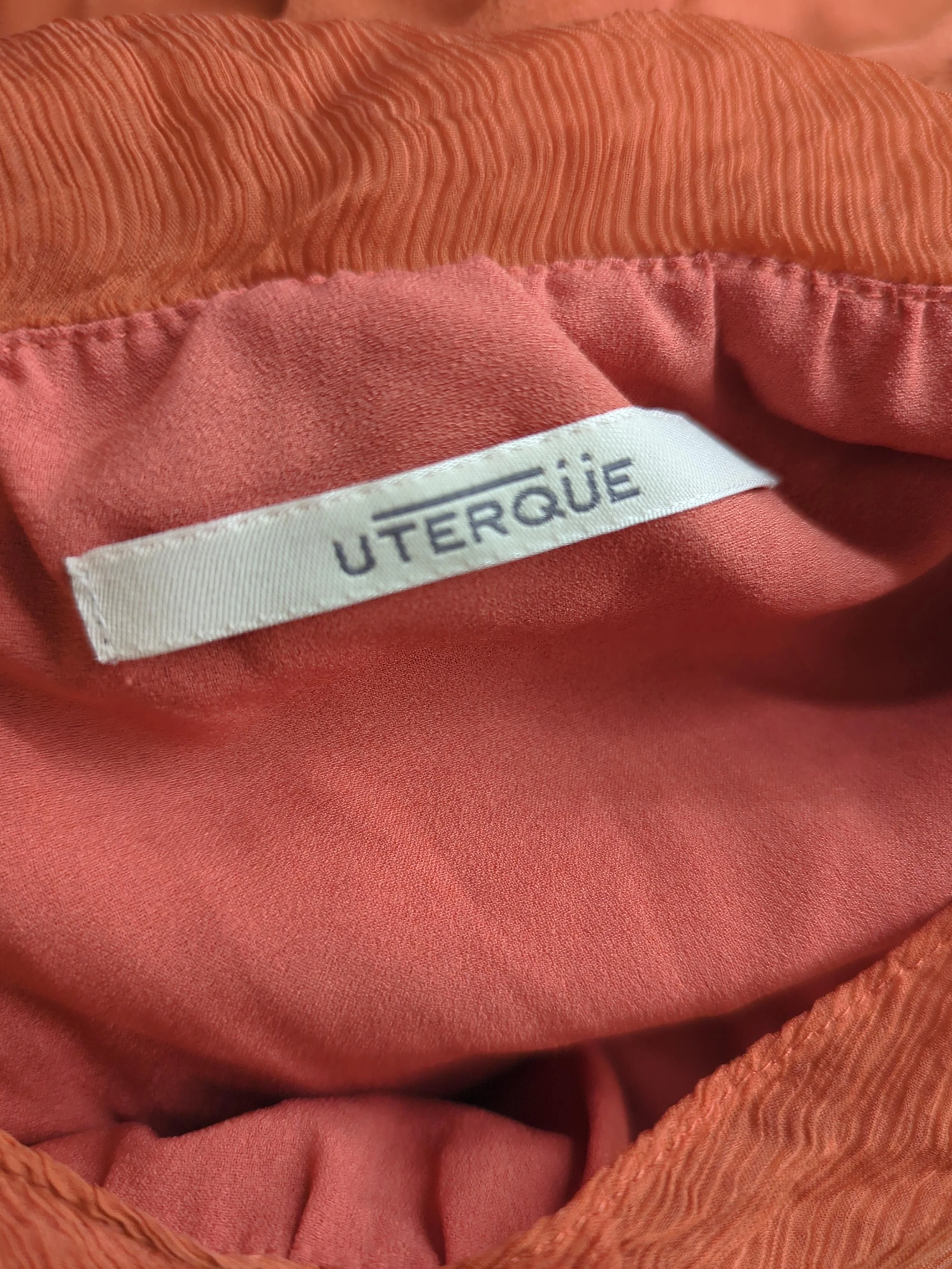 Uterque T-Shirt Mini Dress S in Orange - Image 5