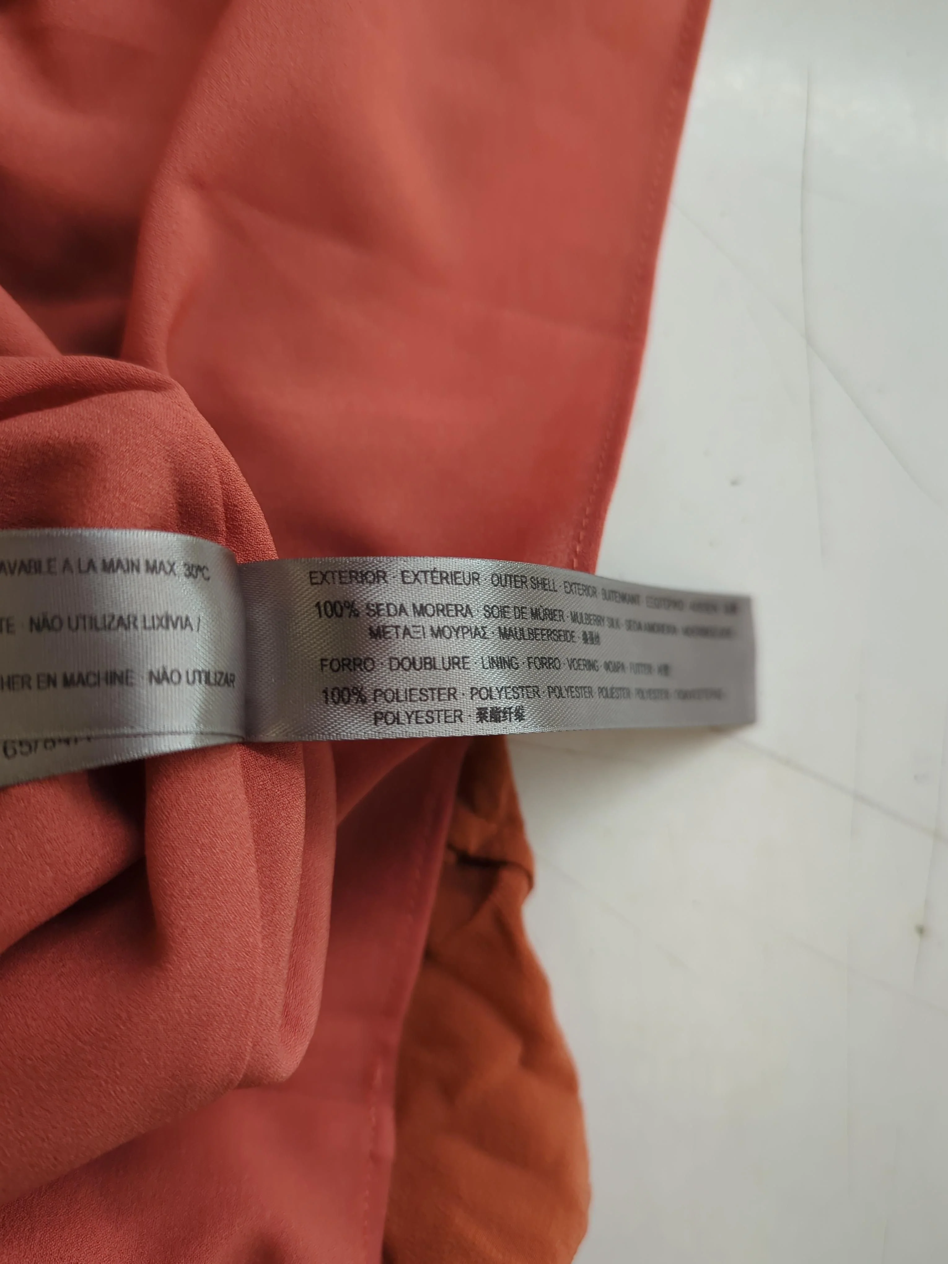 Uterque T-Shirt Mini Dress S in Orange - Image 6