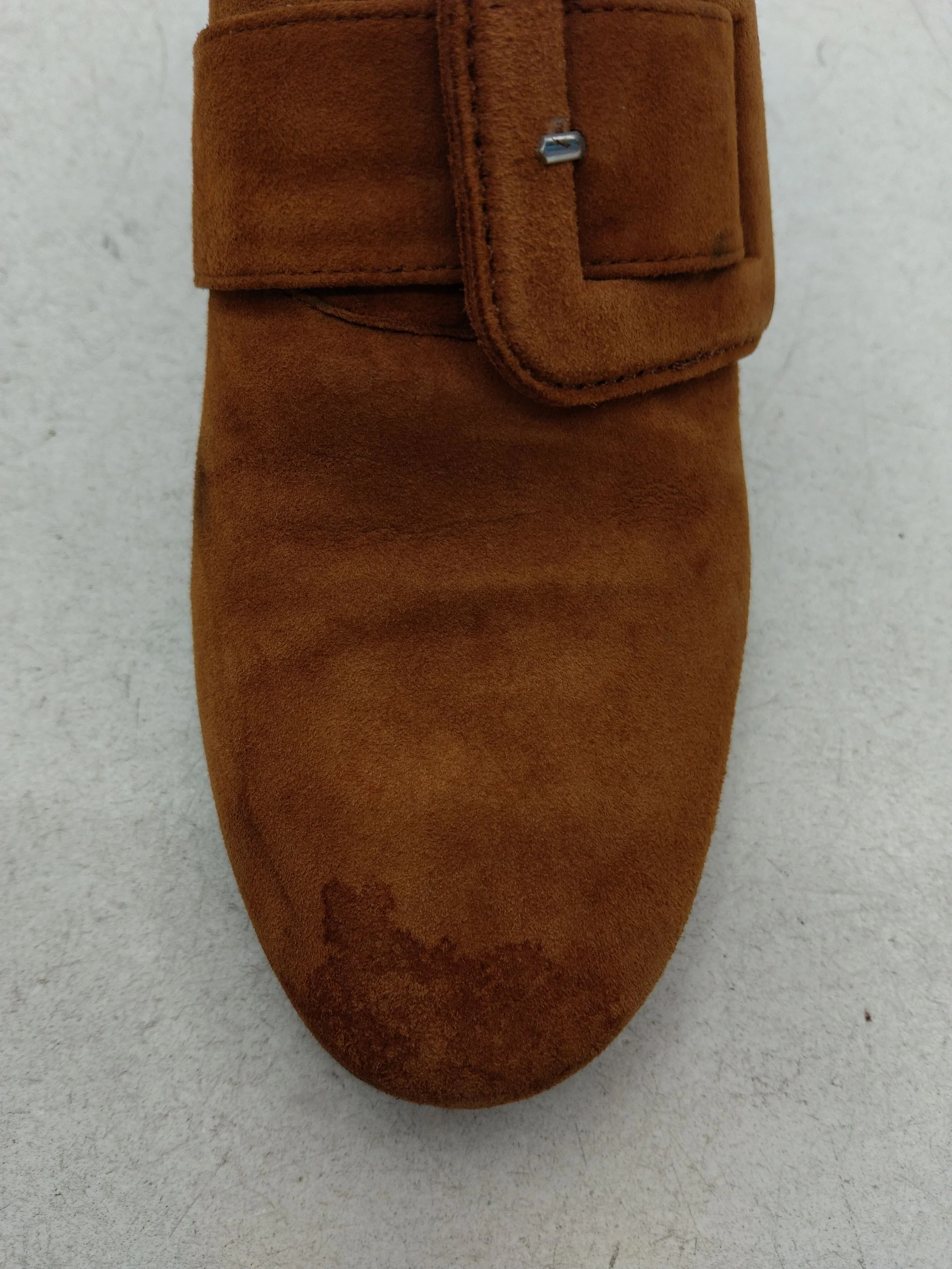 Uterque Women's Boots UK 6 Tan 100% Suede Combat - Image 8