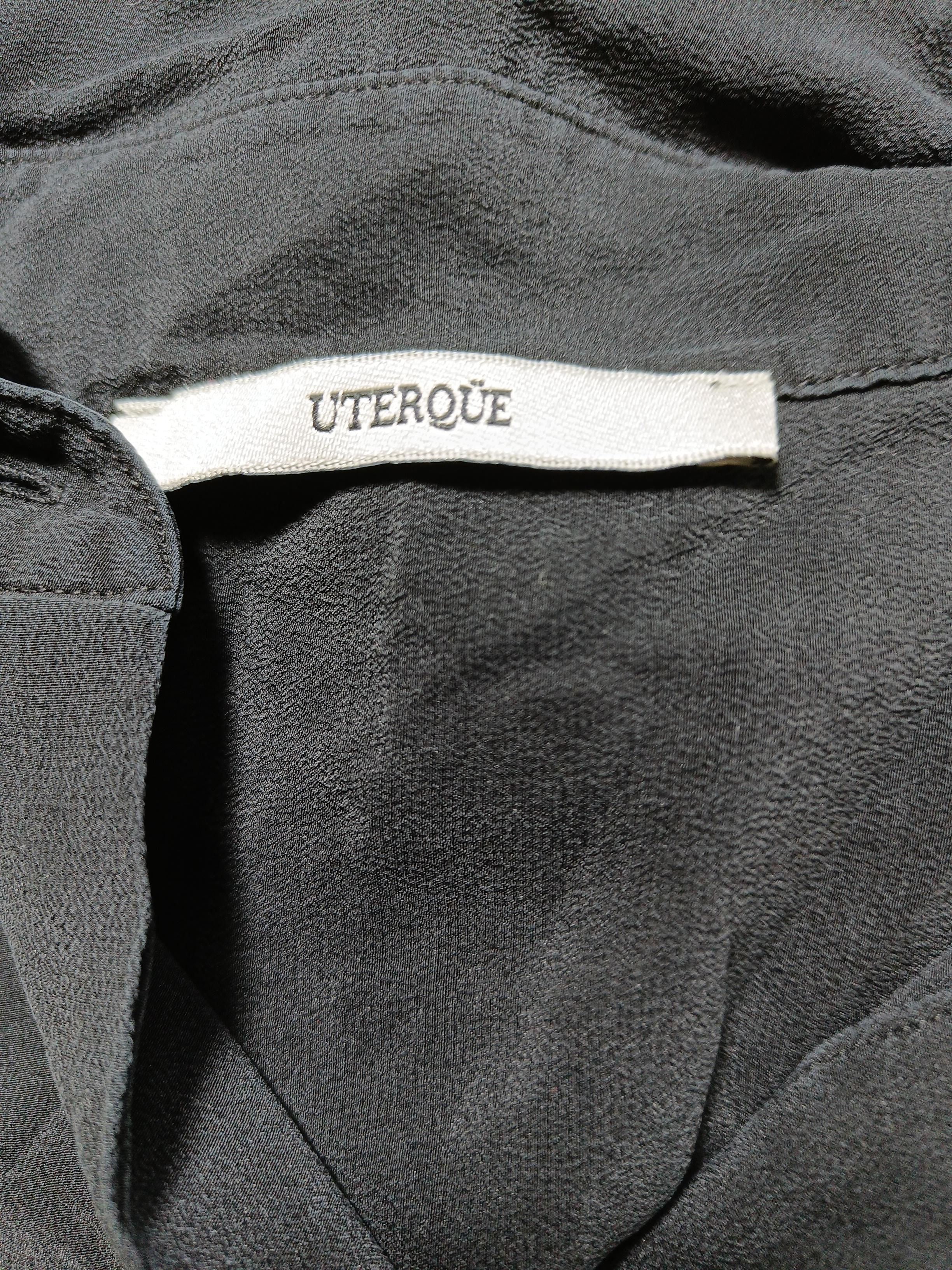 Uterque Women's Shirt M Black 100% Other Long Sleeve High Neck Basic - Image 5