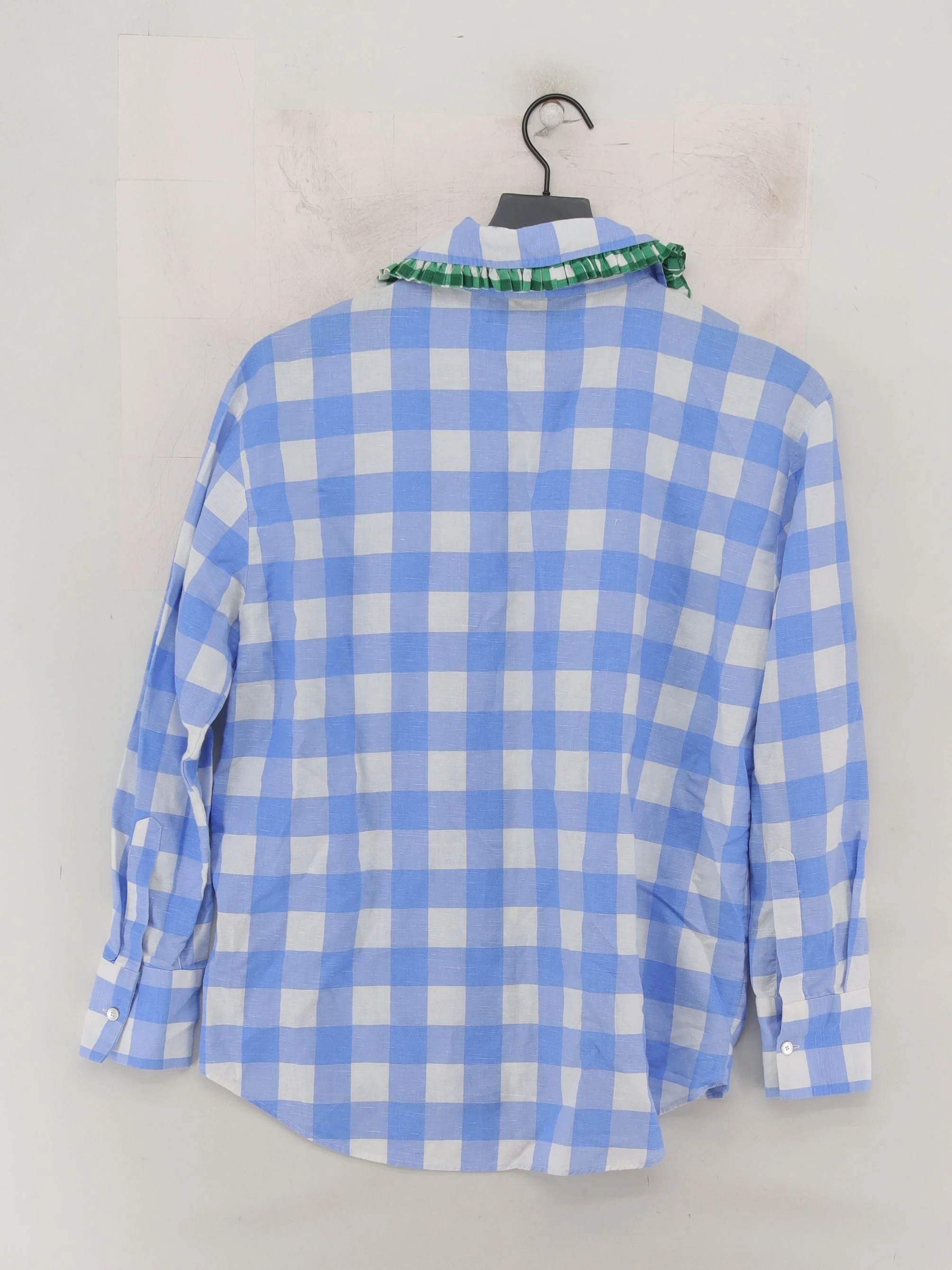 Uterque Women's Shirt S Blue Linen with Cotton Basic - Image 2