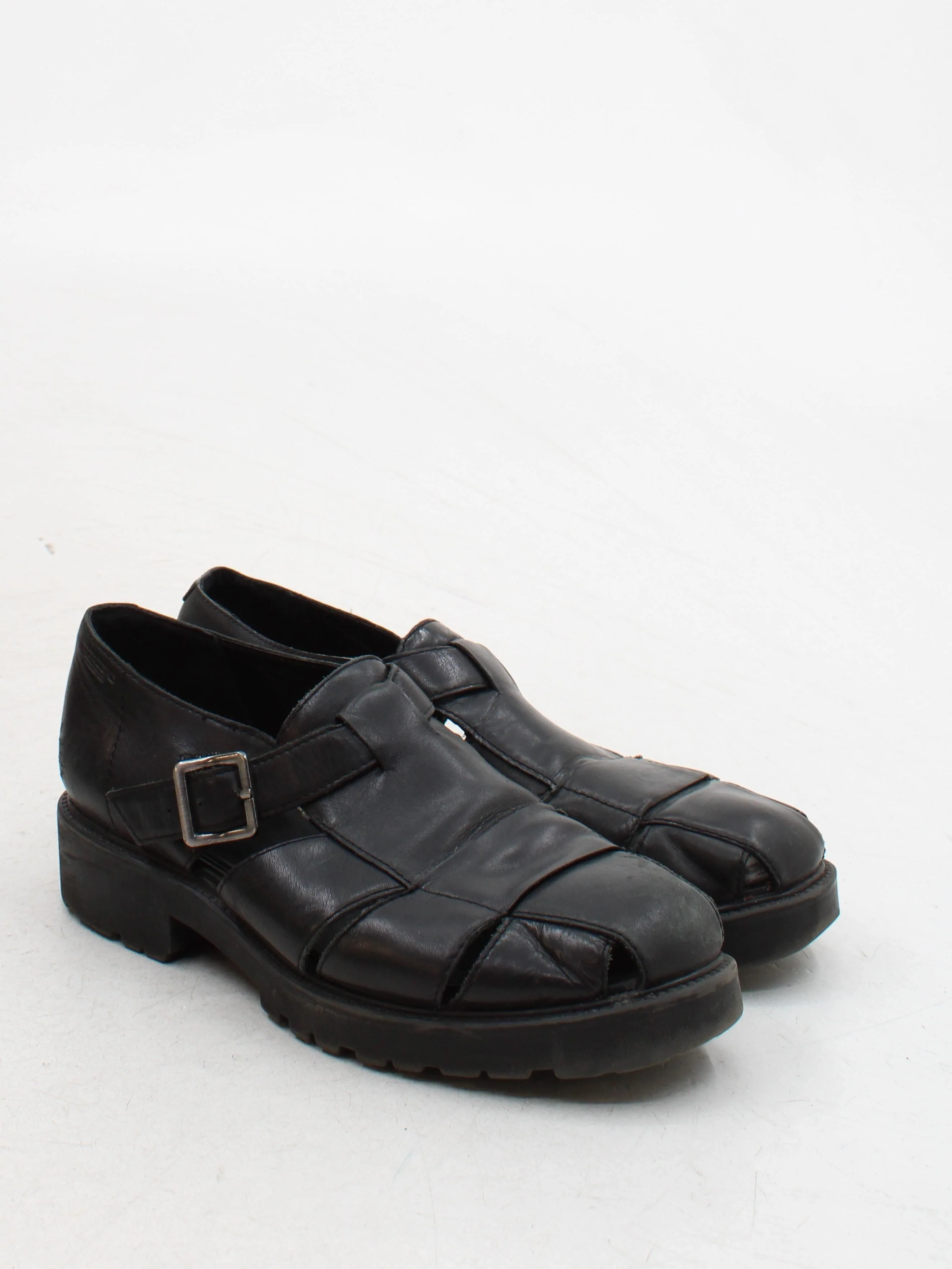 Vagabond Men's Sandals UK 5 Black 100% Leather Slider - Image 4