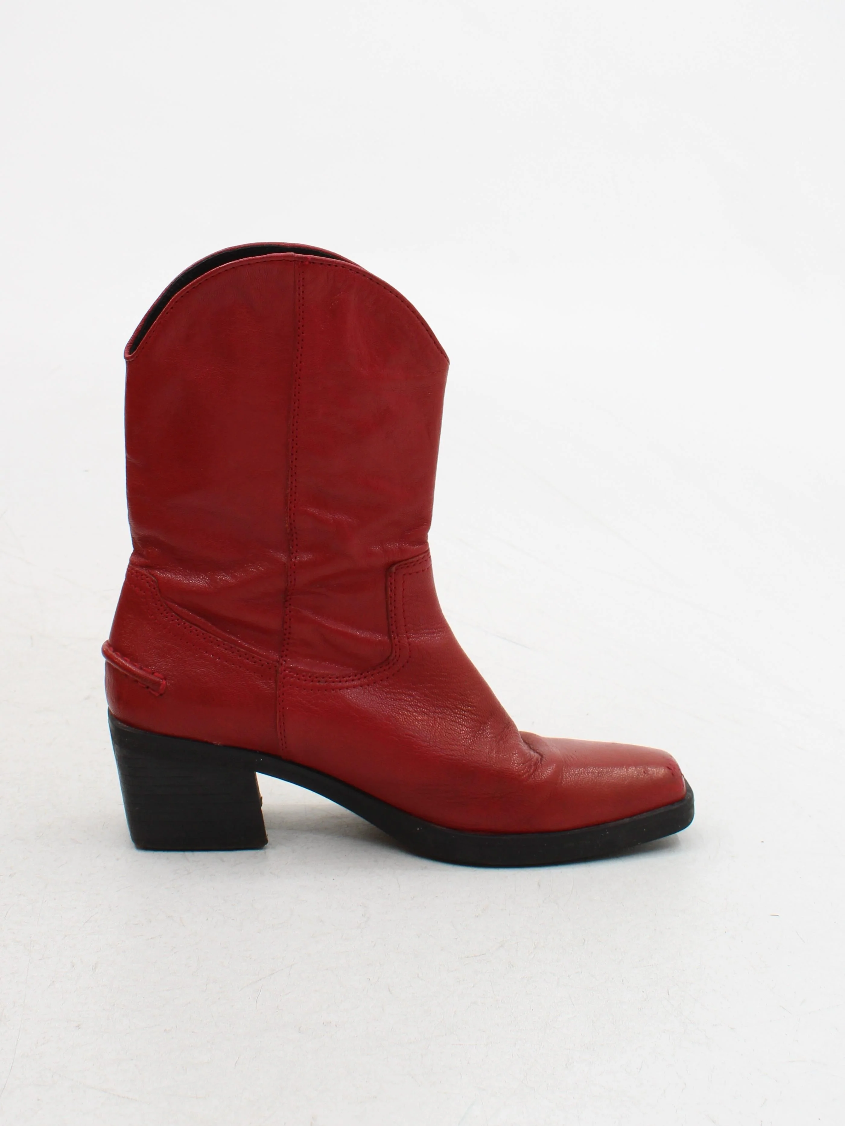 Vagabond Women's Boots UK 6 Red 100% Leather Cowboy - Image 5