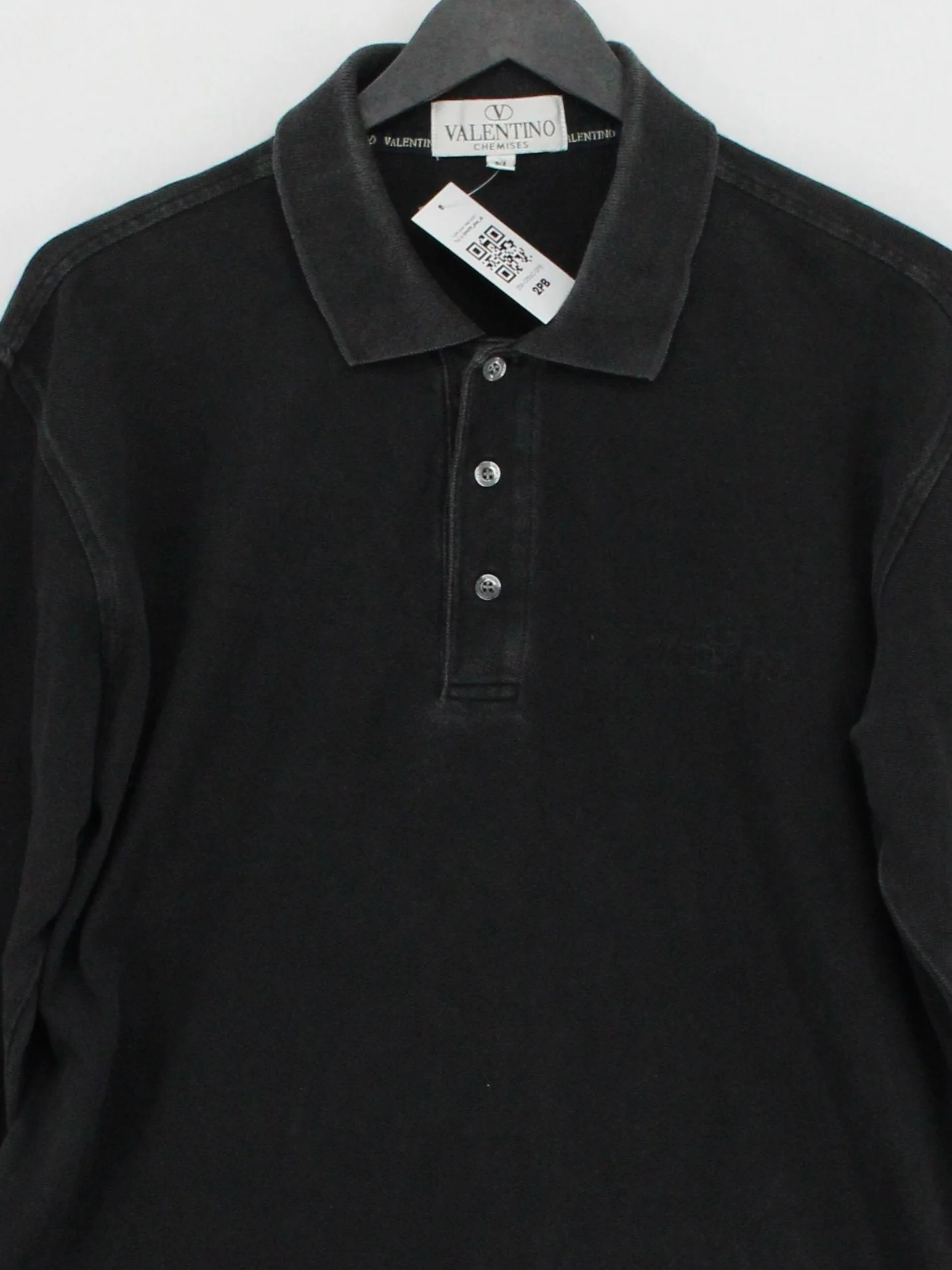 Valentino Men's Polo M Black 100% Cotton Basic - Image 3