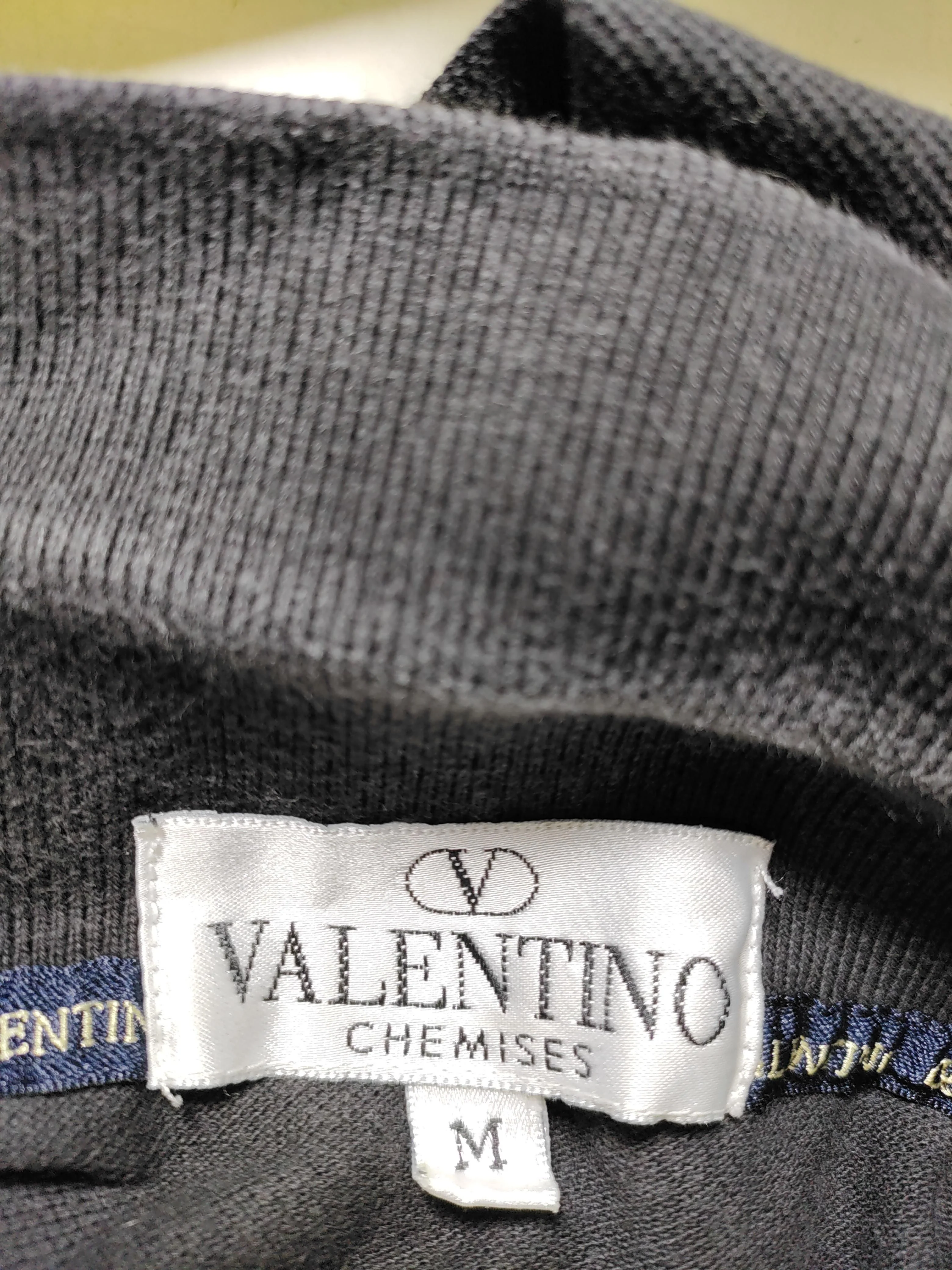 Valentino Men's Polo M Black 100% Cotton Basic - Image 6