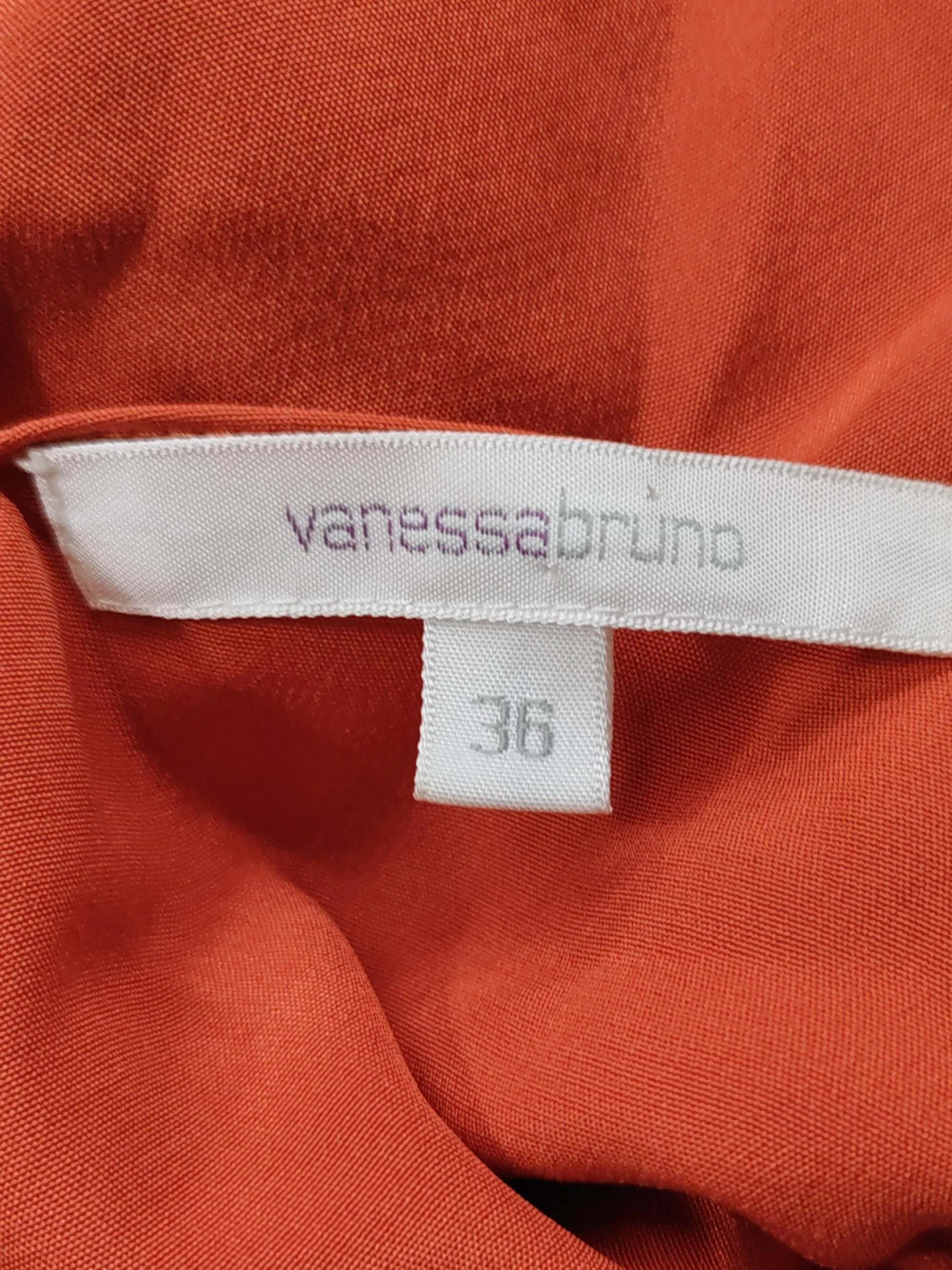 Vanessa Bruno Mini Dress UK8 in Orange - Image 5