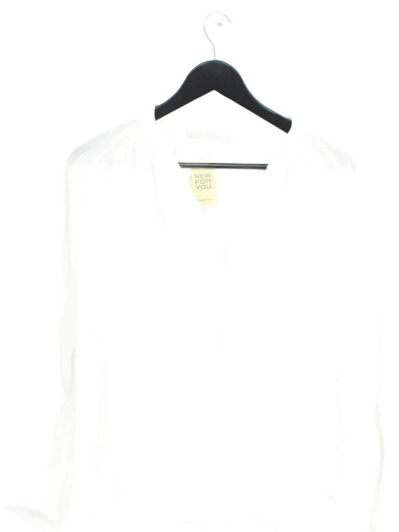 Vanessa Bruno Women's Blouse S White 100% Other Long Sleeve V-Neck Basic