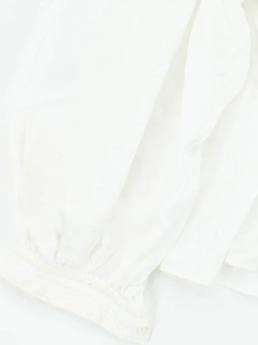 Vanessa Bruno Women's Blouse UK 8 White Cotton with Viscose, Polyester Basic - Image 4