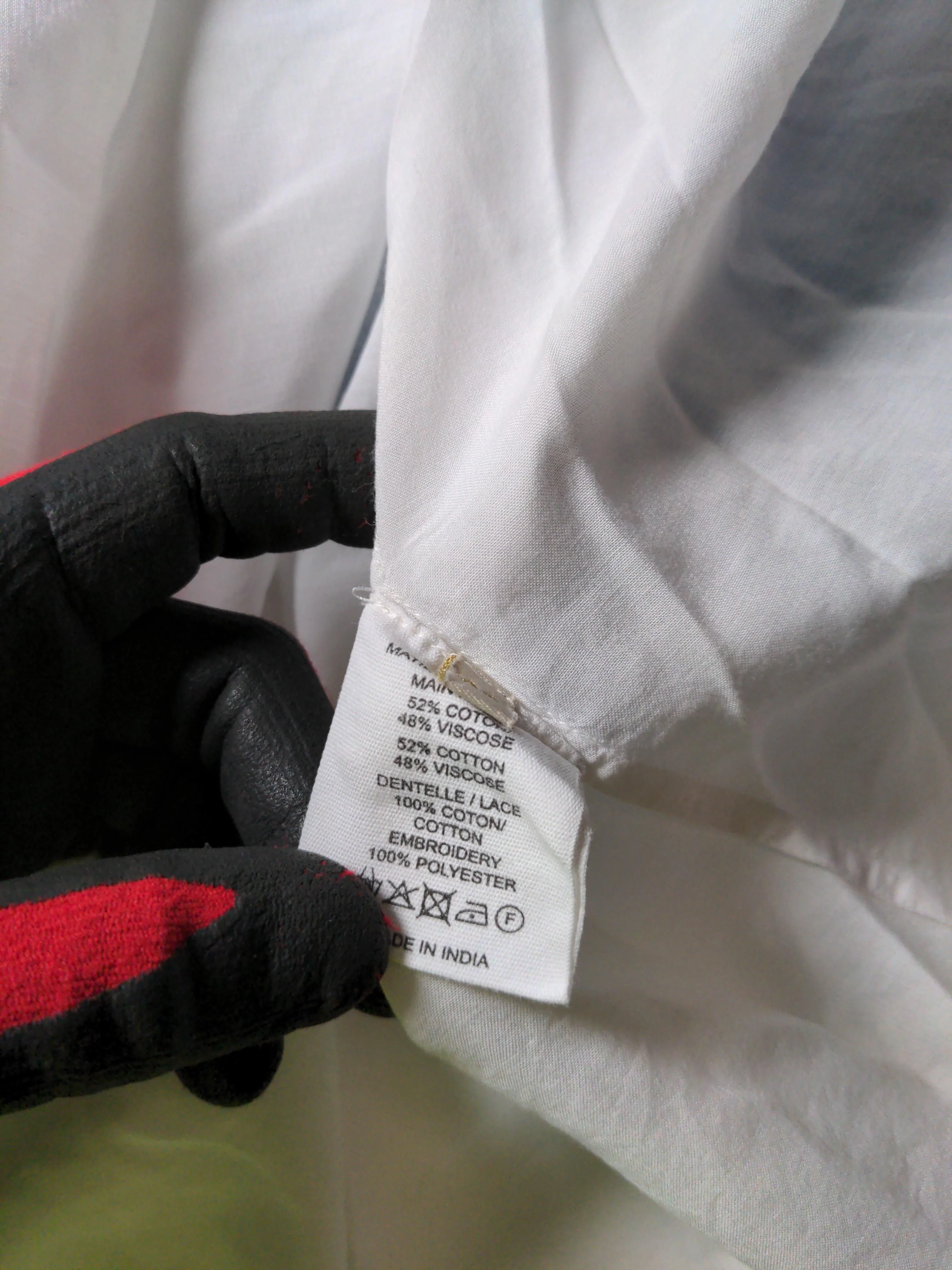 Vanessa Bruno Women's Blouse UK 8 White Cotton with Viscose, Polyester Basic - Image 6