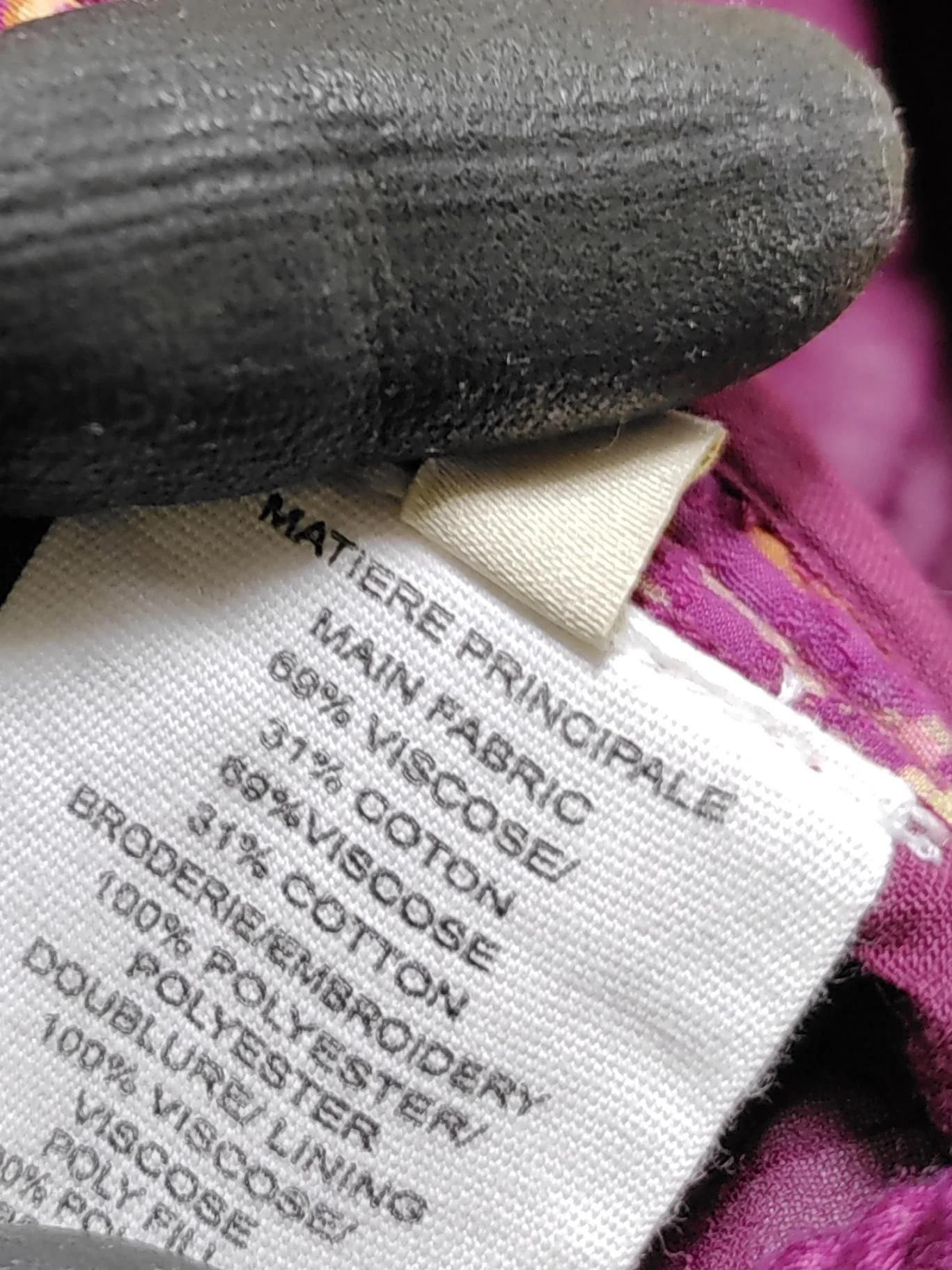Vanessa Bruno Women's Coat M Purple Geometric Viscose with Cotton Overcoat - Image 6