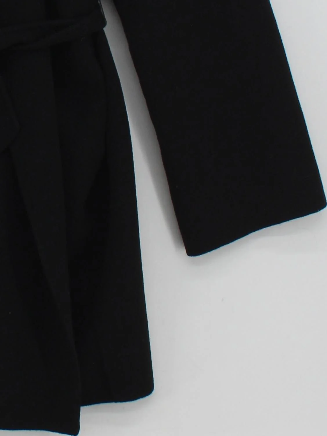 Vanessa Bruno Women's Coat UK 12 Black Wool with Cashmere Overcoat - Image 4