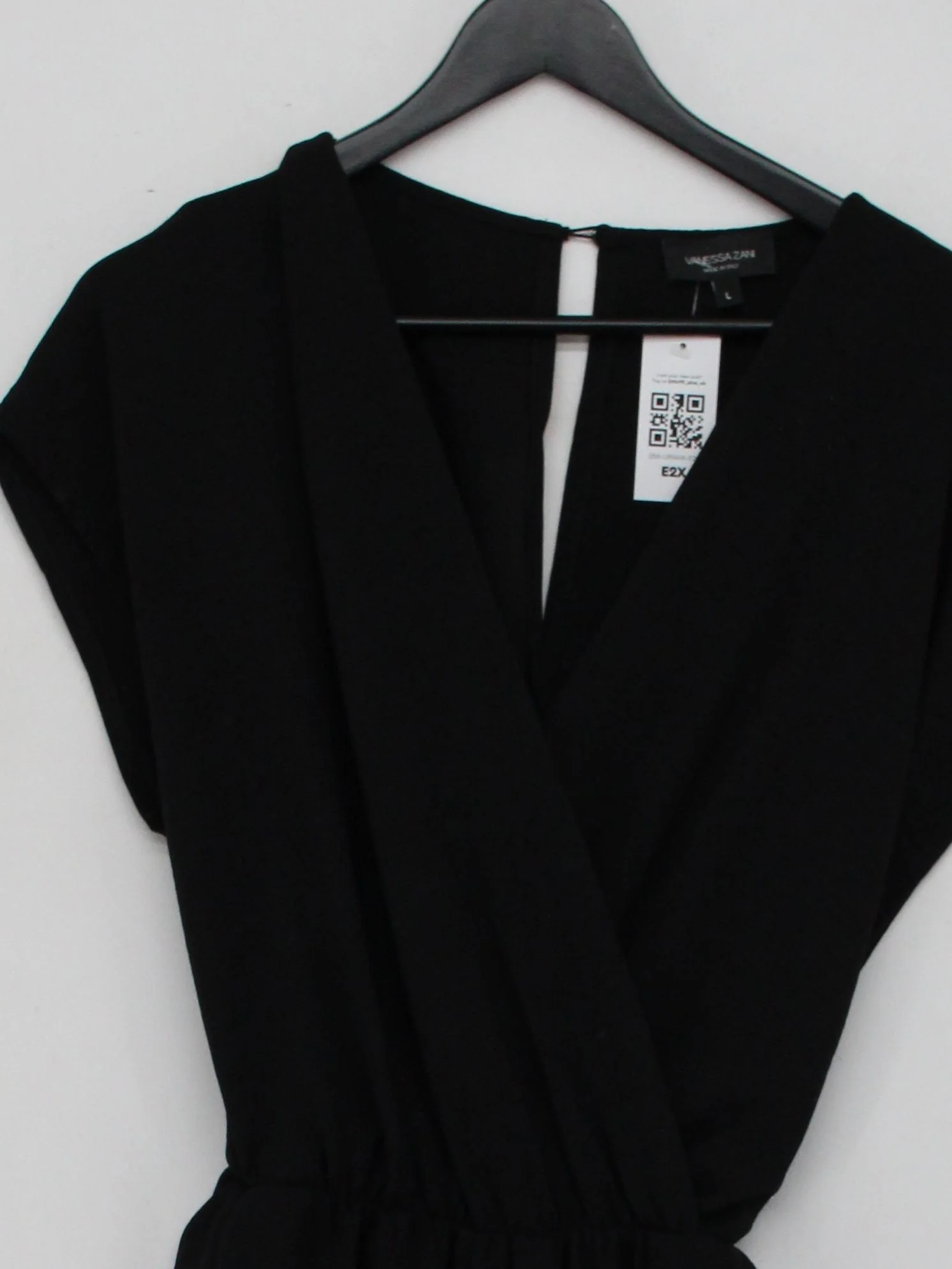 Vanessa Zani Women's Jumpsuit L Black 100% Polyester Wide-Leg Jumpsuit - Image 3