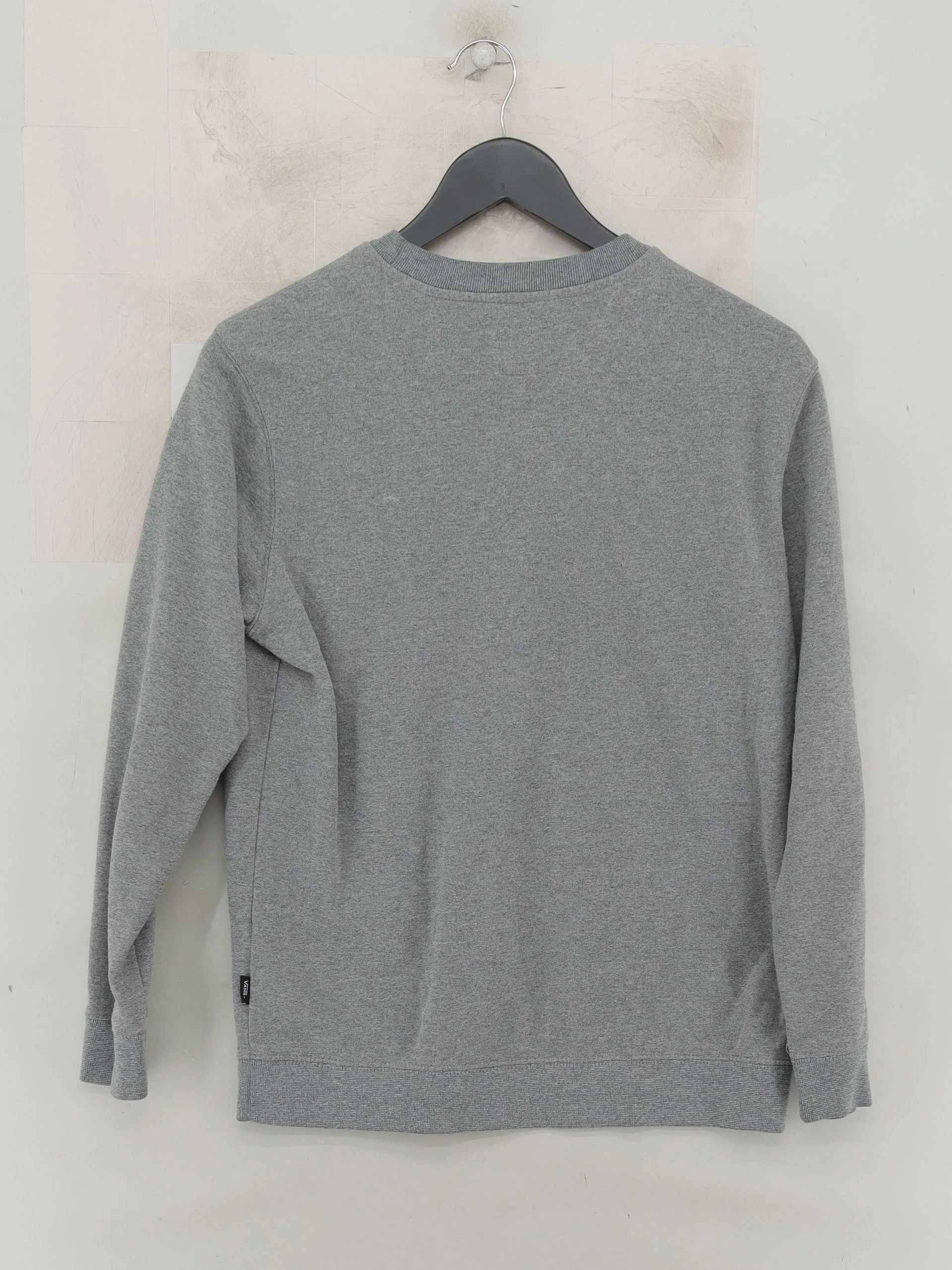 Vans Men's Hoodie L Grey Graphic Cotton with Polyester Pullover - Image 2