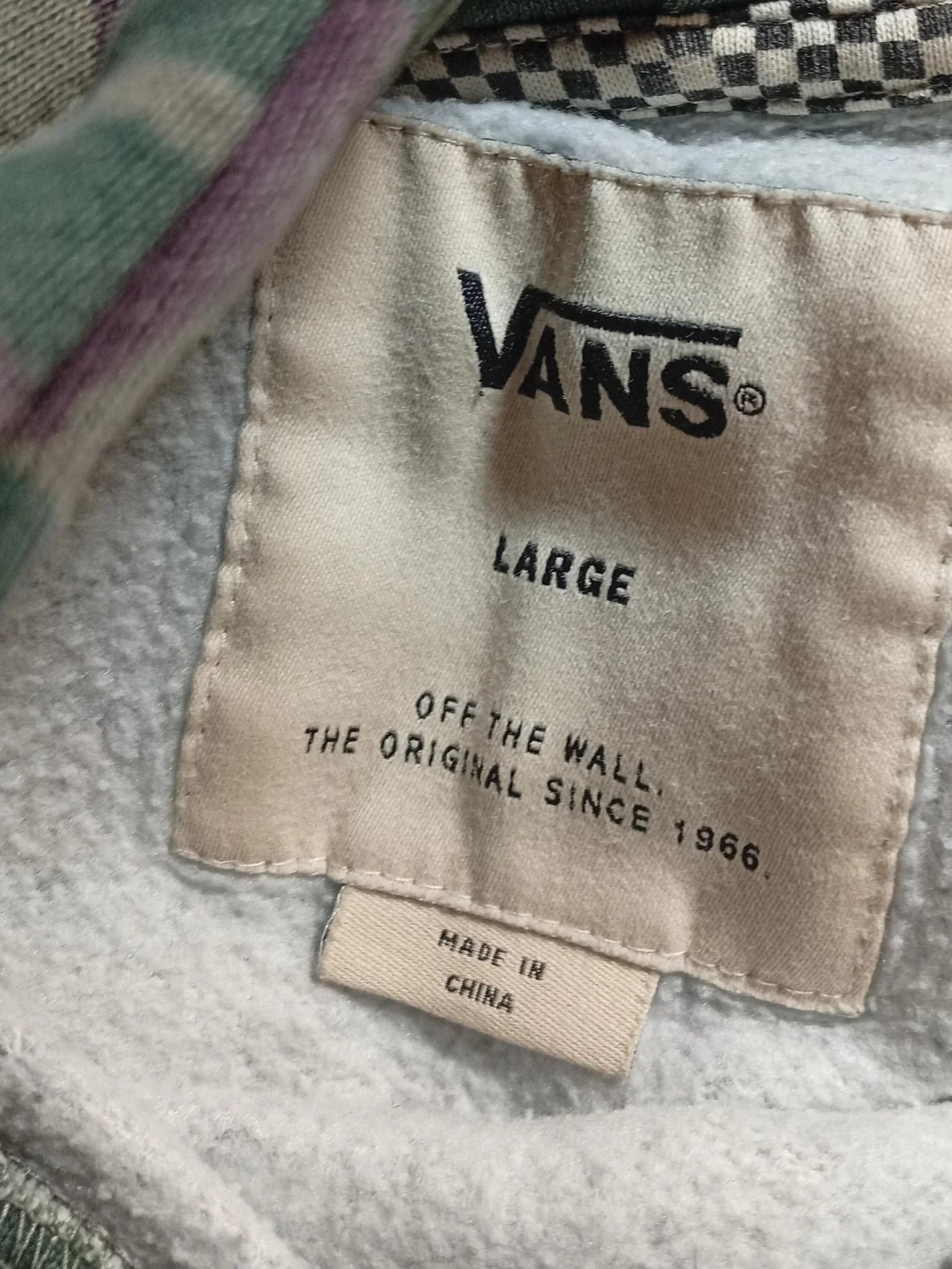 Vans Men's Hoodie L Multi Camo 100% Cotton Pullover - Image 6