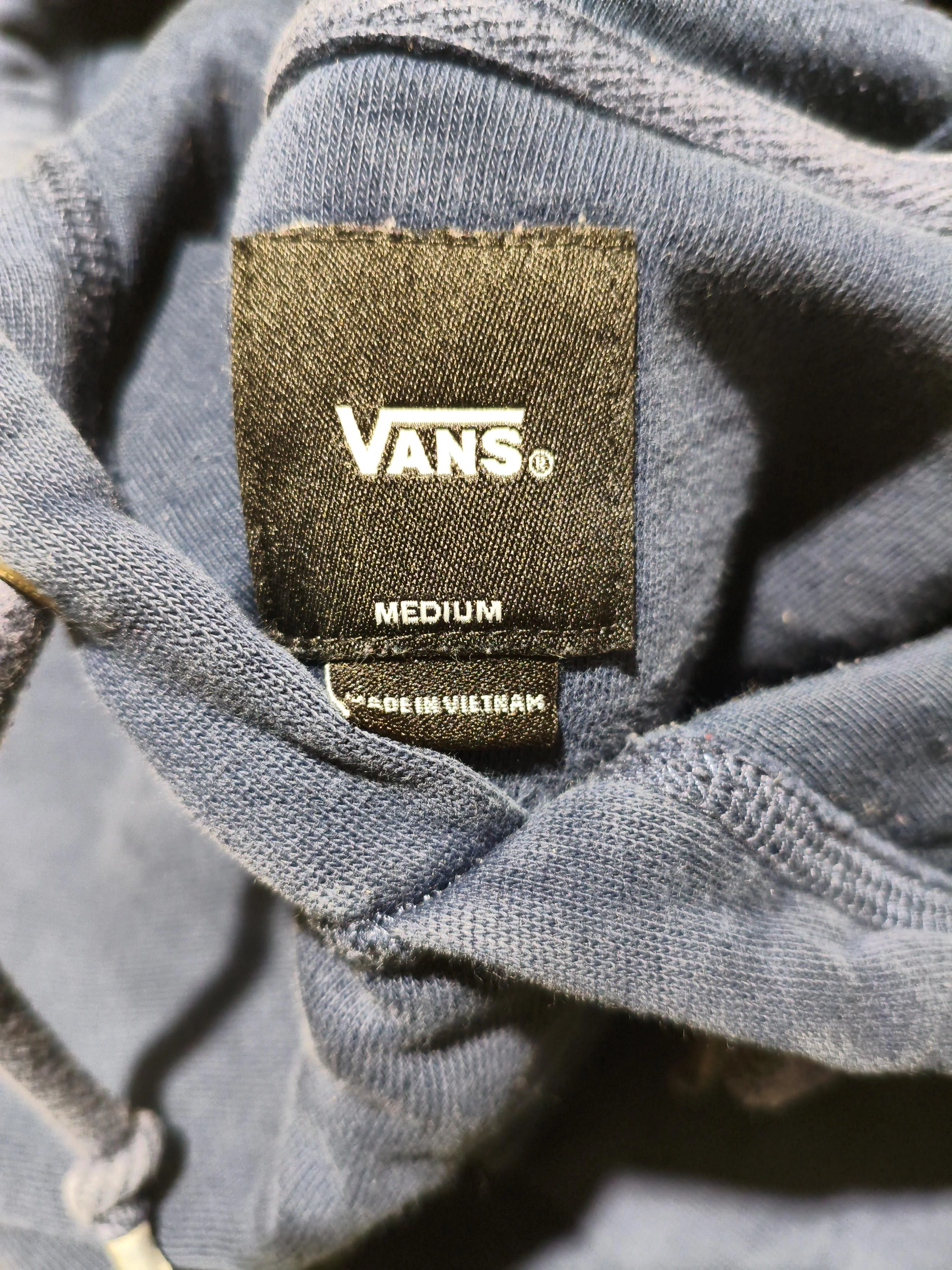 Vans Men's Hoodie M Blue 100% Cotton Pullover - Image 7