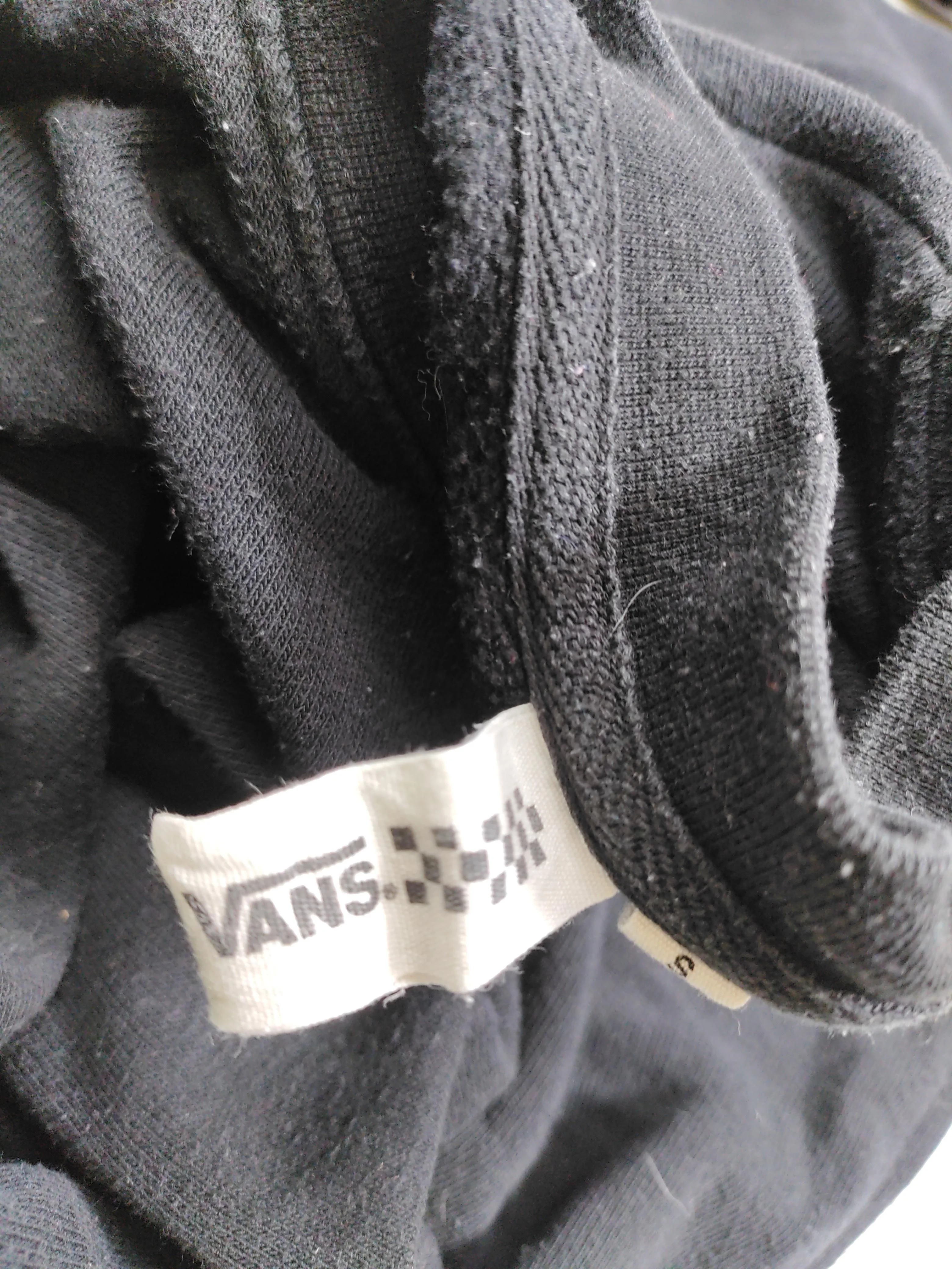 Vans Men's Hoodie S Black Graphic Cotton with Polyester Pullover - Image 7